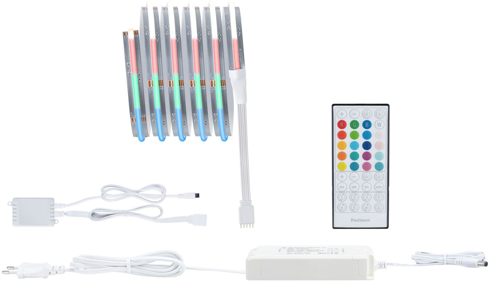 Paulmann LED-Streifen »MaxLED 1000 LED Strip Full-Line COB Basisset« Memoryfunktion, Farbwechsler, Farbsteuerung, Dimmer