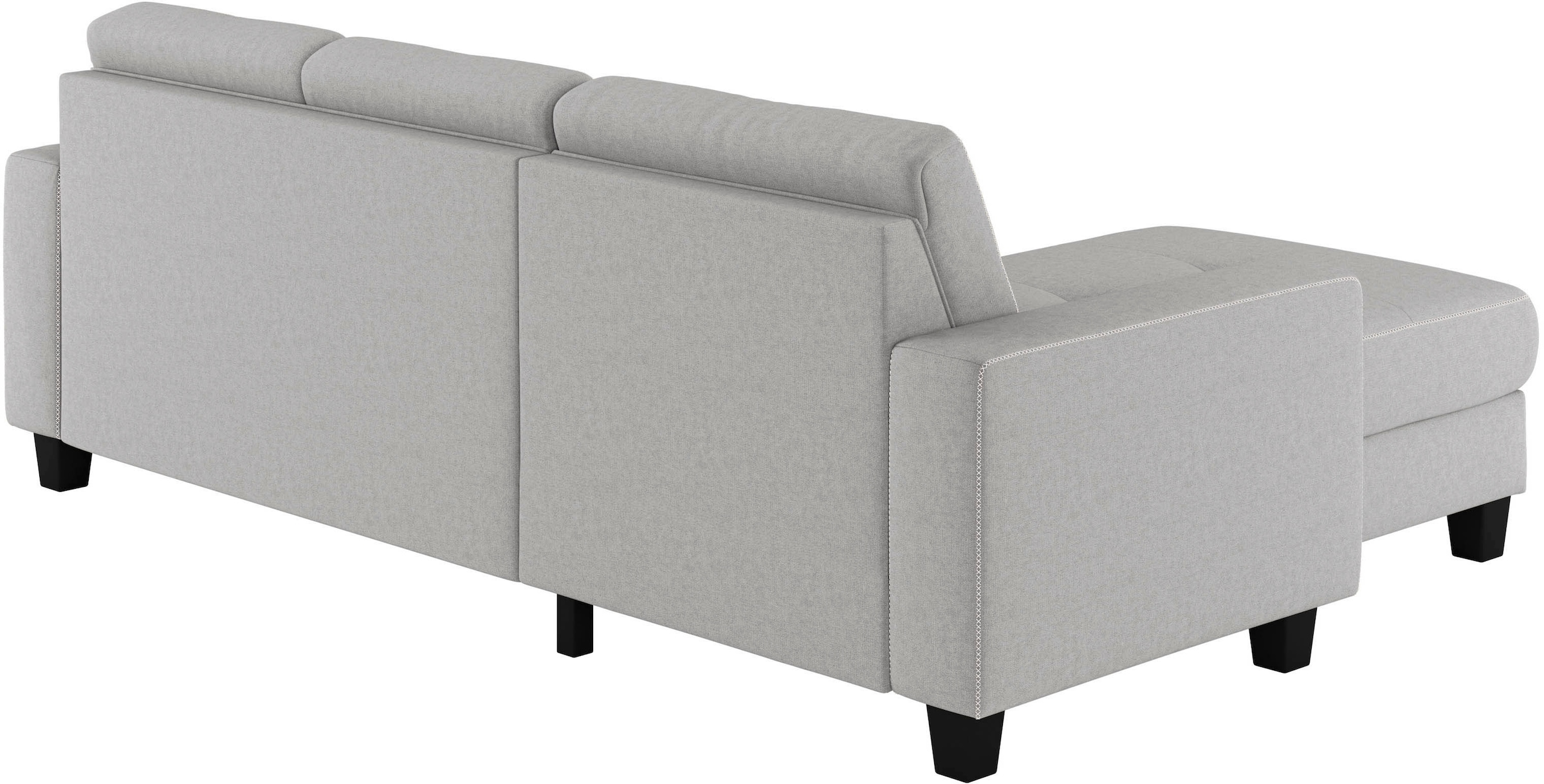 Places of Style Ecksofa »Varese L-Form«, wahlweise mit Bettfunktion und Bettkasten