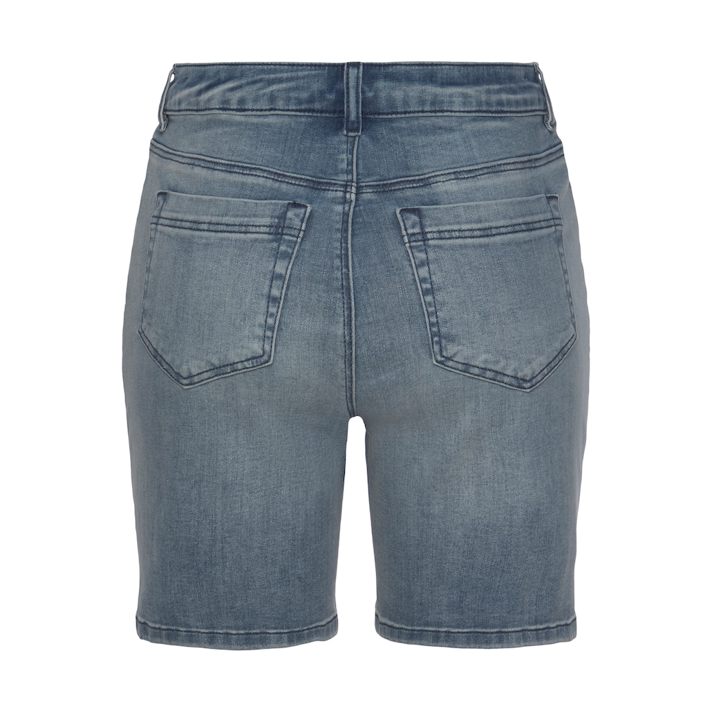 Buffalo Jeansshorts, in High-waist-Form, kurze Hose mit Stretchanteil