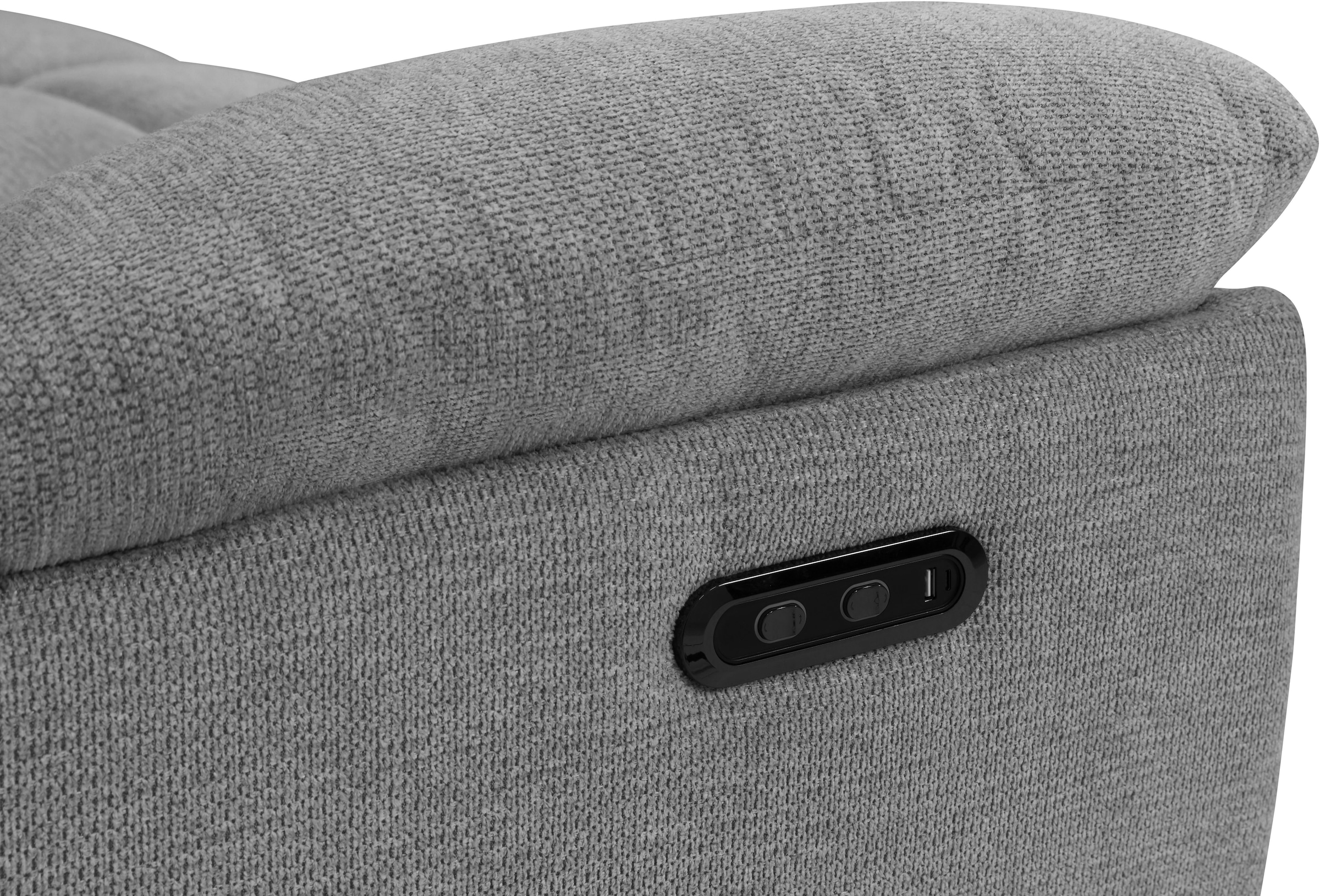 Home affaire Relaxsessel »LANNOY, TV-Sessel, elektr. o. manuelle Relaxfunktion, USB A/C,«, Sessel mit Liegefunktion 105°-150°, Federkernpolsterung