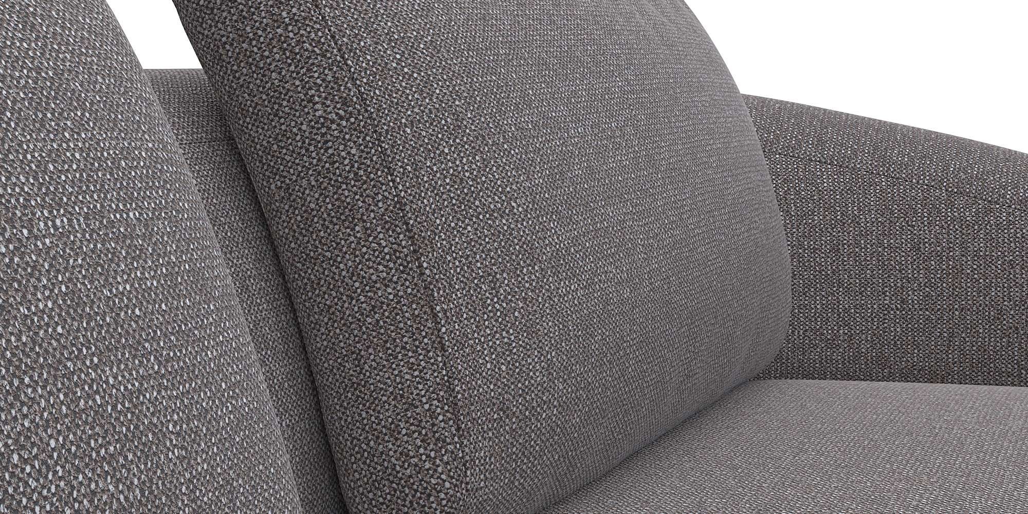 FLEXLUX Wohnlandschaft »Torino, rund, L-Form, Sofa-Ecke mit Recamiere, Longchair-Sofa«, Modernes, organisches Sofa-Design, Kaltschaum, Wellenunterfederung