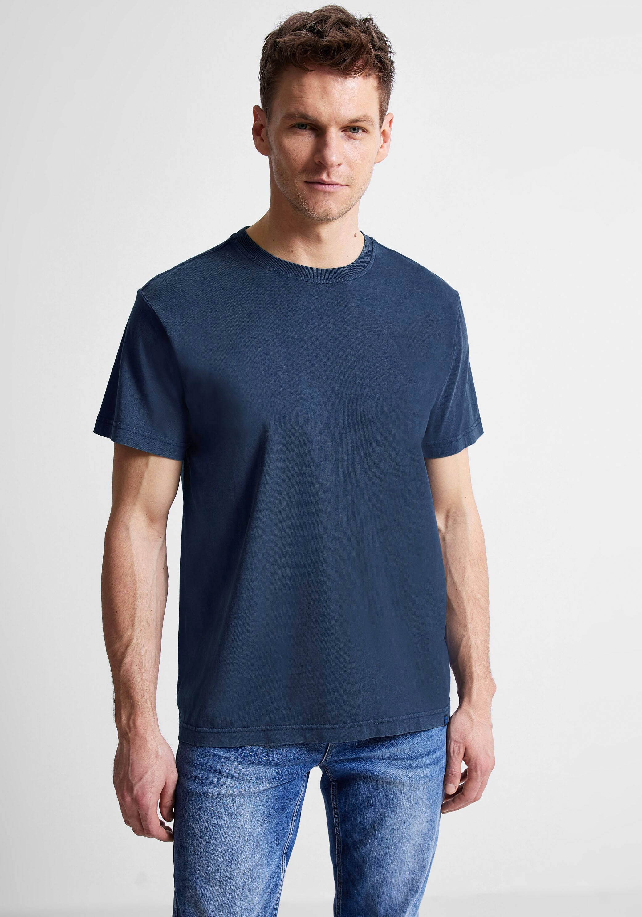 MEN OTTO mit bei bestellen T-Shirt, hüftbedeckender Länge STREET ONE online