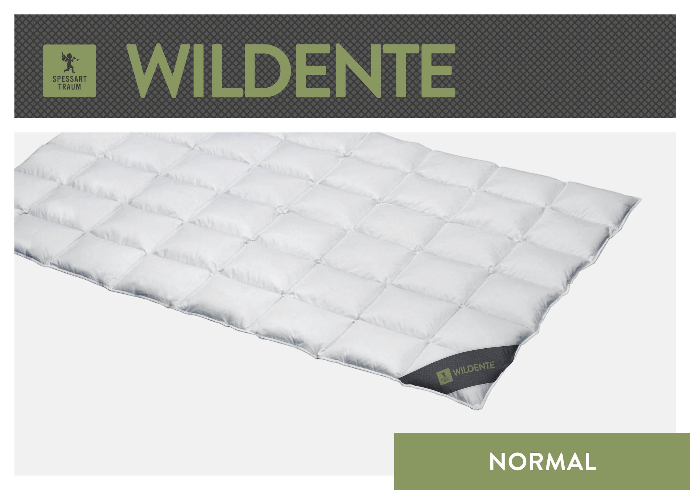 SPESSARTTRAUM Daunenbettdecke »Wildente Bettdecken 135x200cm & weitere Größen«, normal, Füllung 100% Daunen, Bezug 100% Baumwolle, (1 St.), Bettdecken Ganzjahresbettdecke, Winter, Sommer