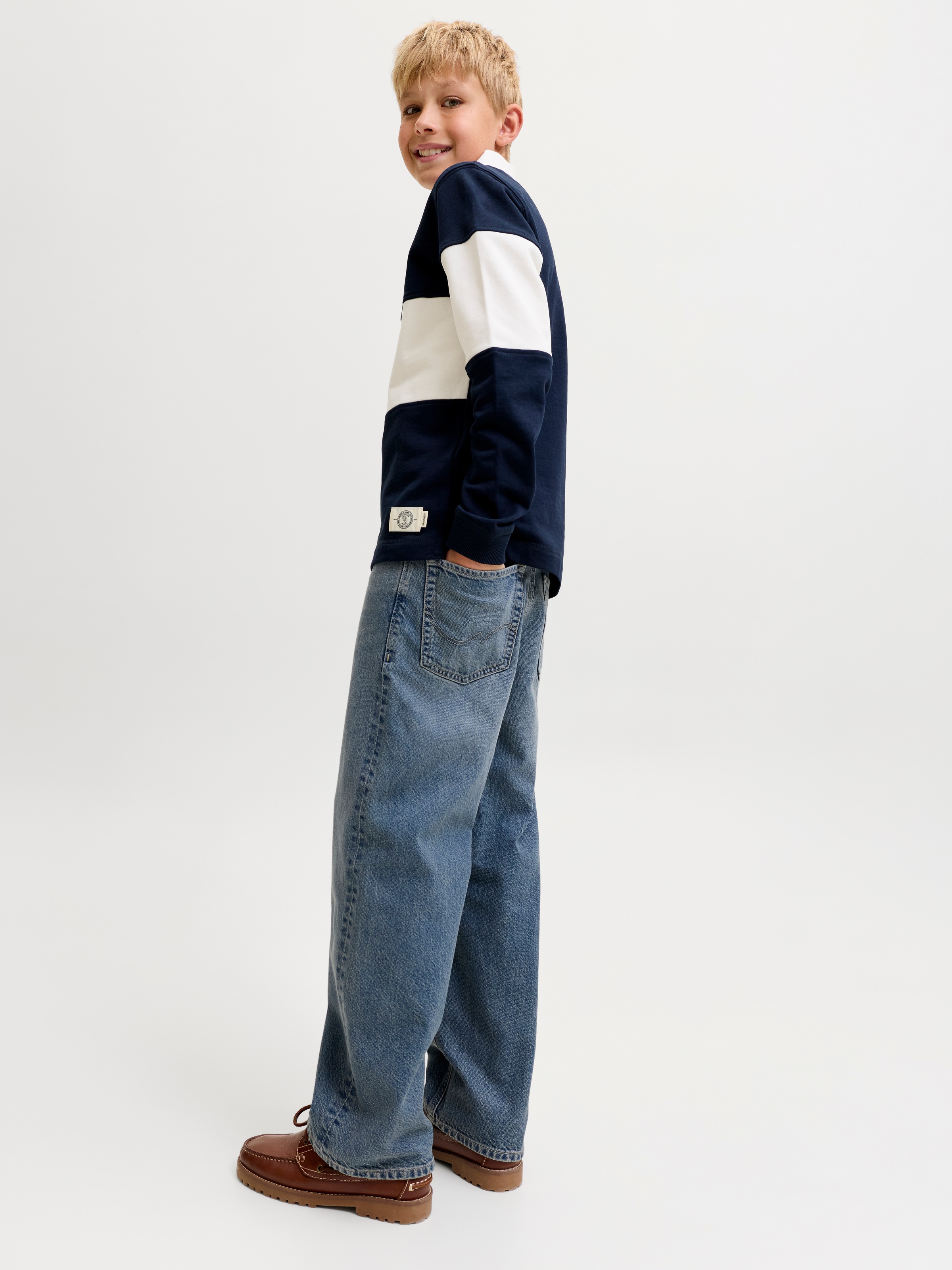 Jack & Jones Junior Relax-fit-Jeans »JJIALEX JJORIGINAL SQ 032 SN JNR« Baumwolle, relaxed fit