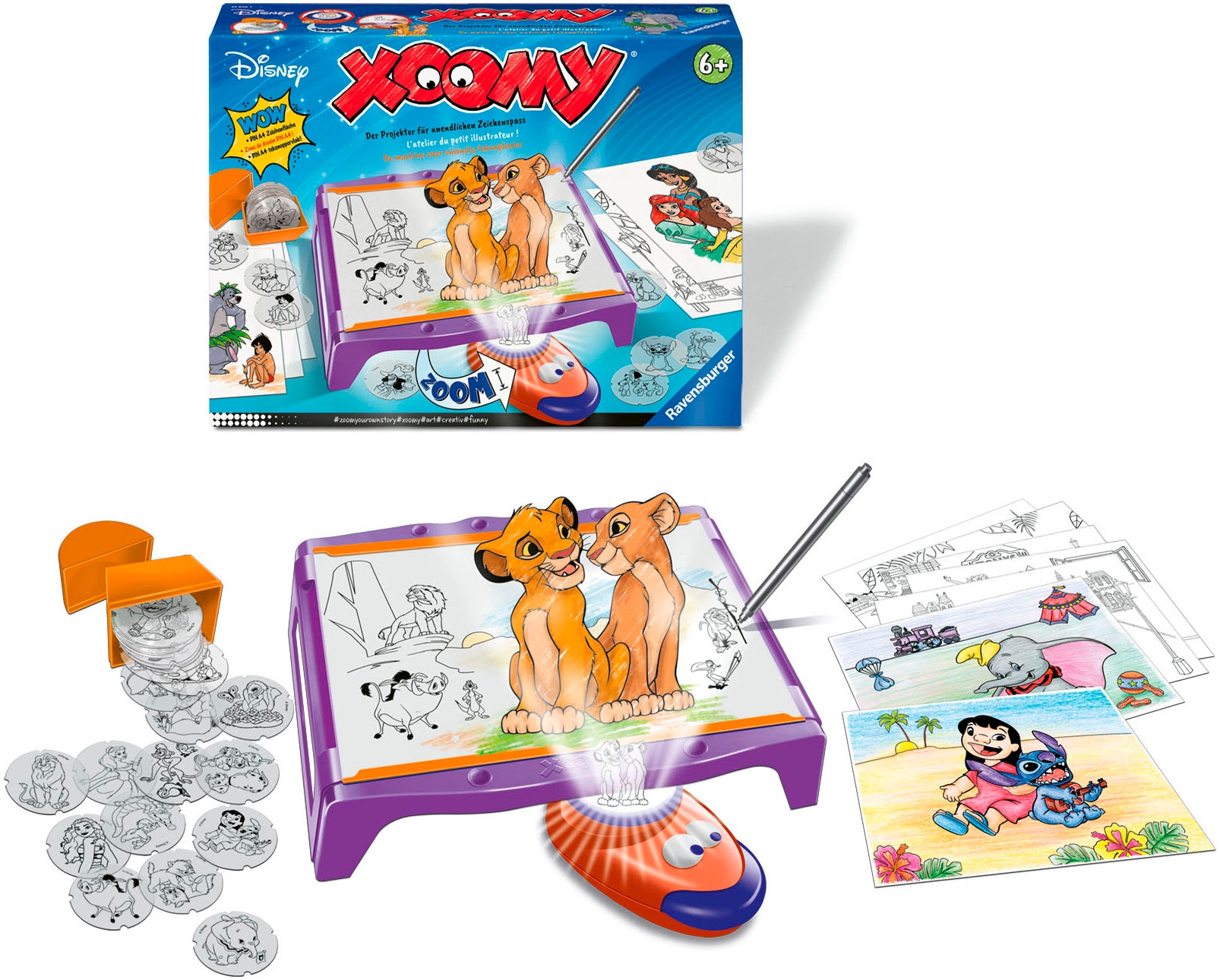 Ravensburger Malvorlage »Xoomy Maxi Disney A4 Tisch«, Made in Europe