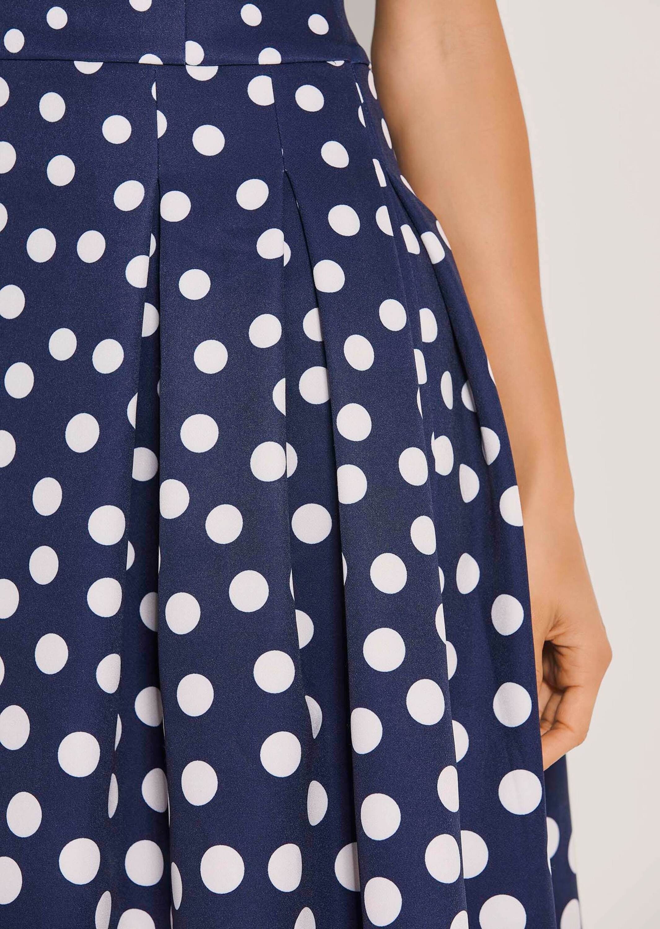 MADELEINE Sommerkleid »Kleid Kurzarm Tupfenkleid in Midilänge«
