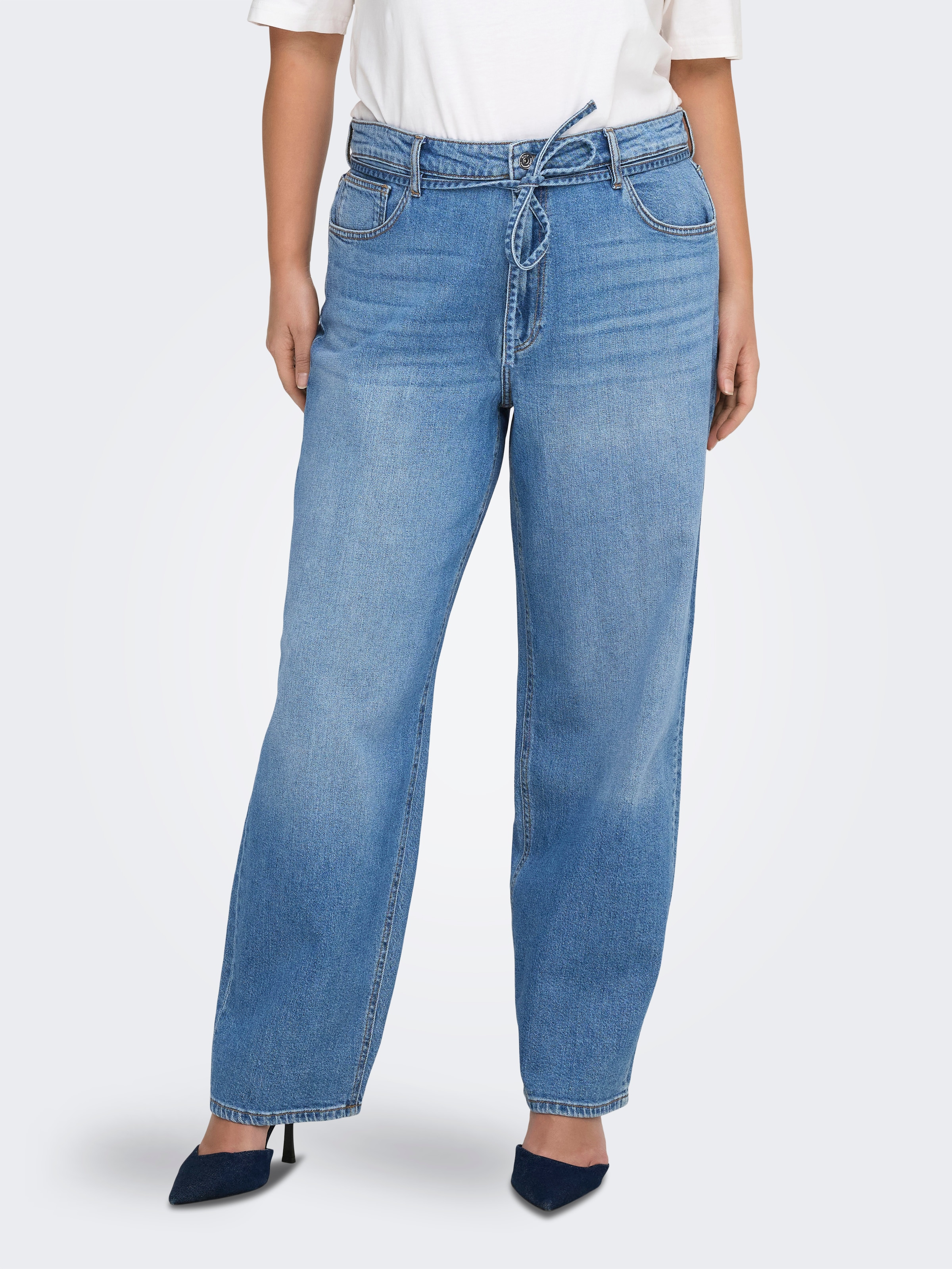 ONLY CARMAKOMA Relax-fit-Jeans »CARGIANNA MW STRAIGHT AZ751 DNM NOOS«