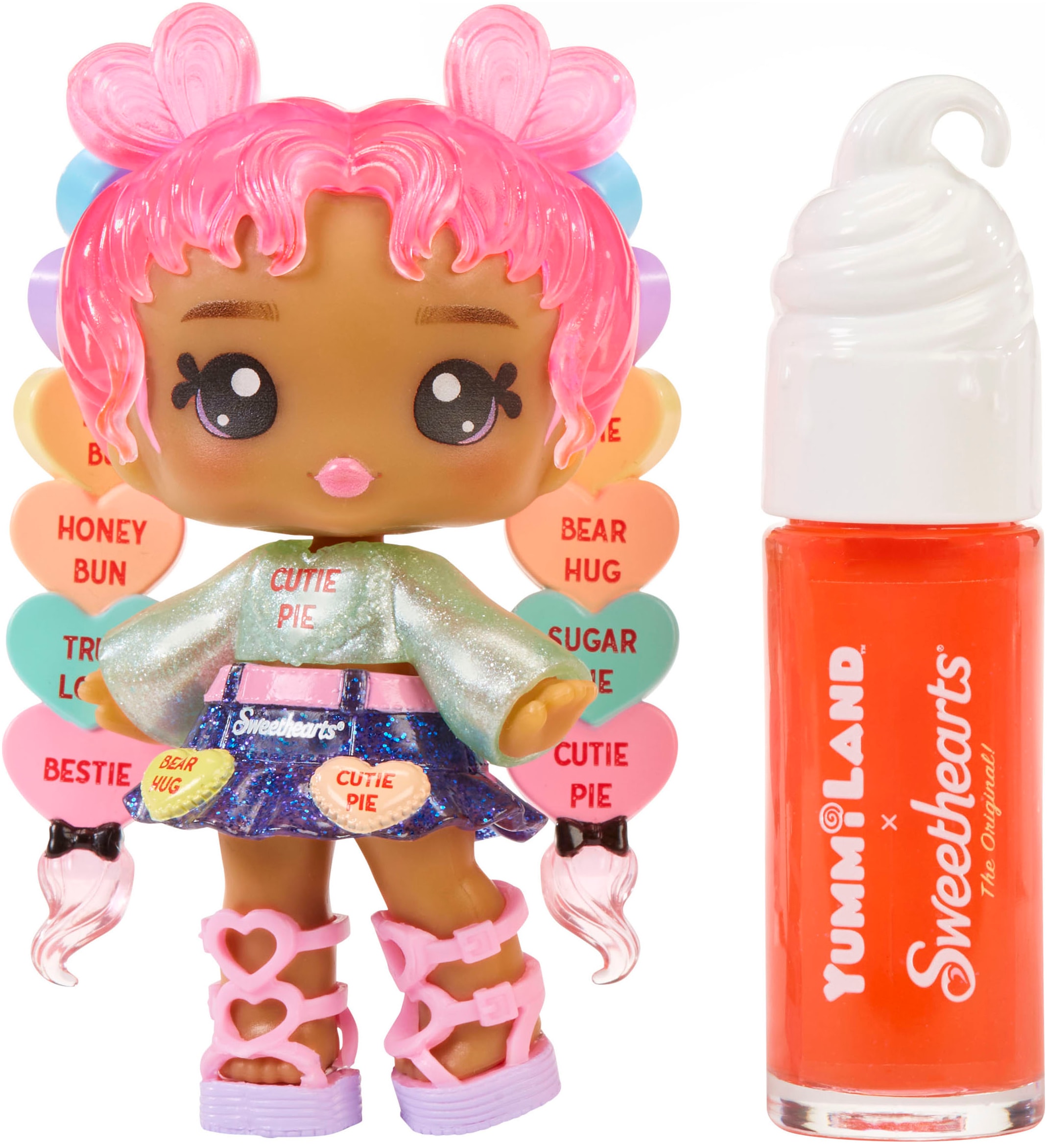 Minipuppe »Yummiland Sweet Lip Gloss-Lily Hearts«, inklusive Schlüsselanhänger