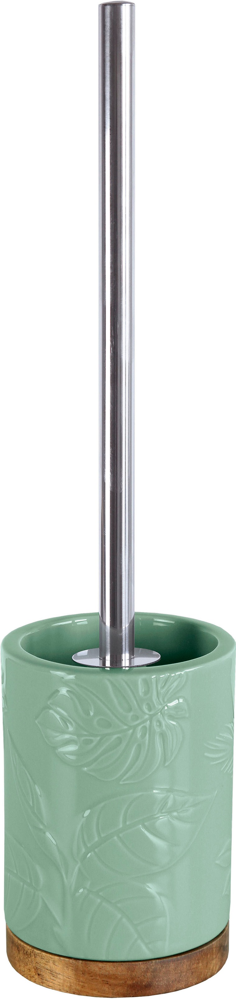Kleine Wolke WC-Garnitur »Palm«, aus Steinzeug-Akazie, WC-Bürstenhalter inkl. WC-Bürste+Stiel