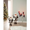 Leonique Kerzenständer »Weihnachtsdeko«, aus Metall, für Stumpenkerzen, Höhe ca. 65 cm, variabel stellbar