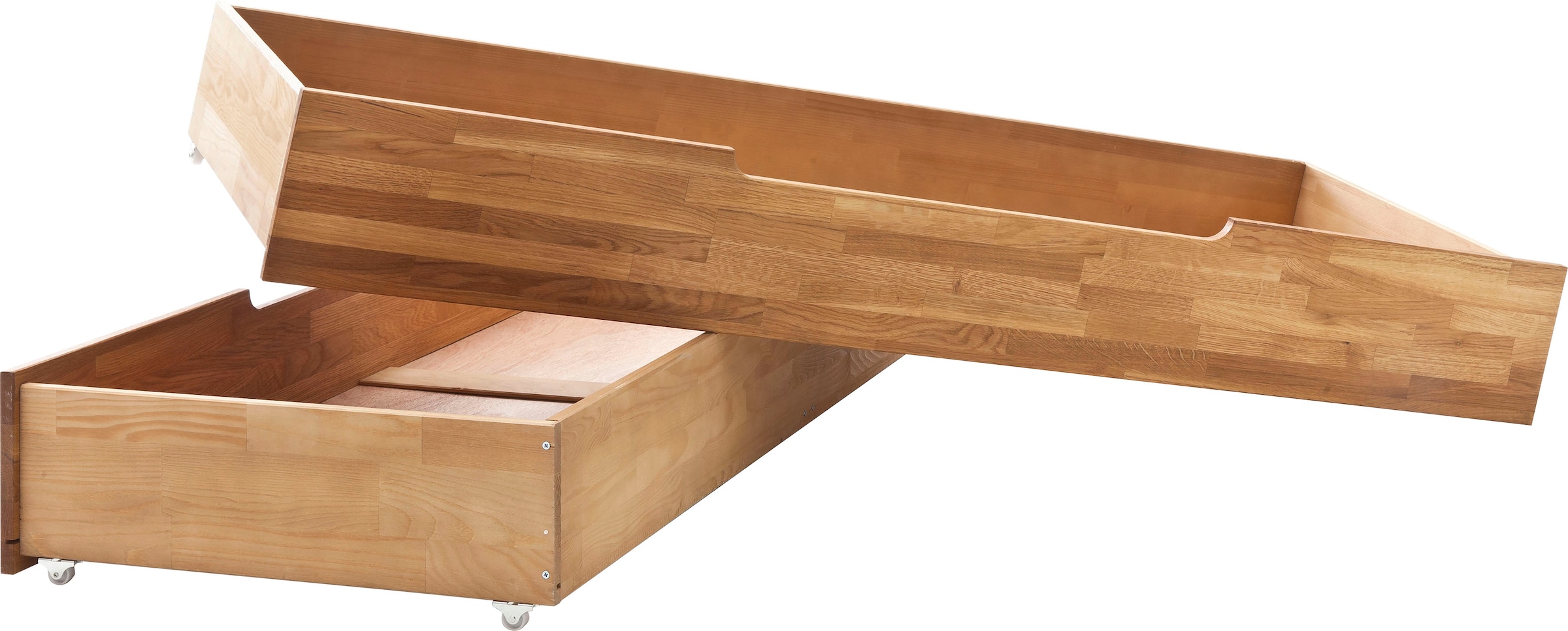 Home affaire Bettschubkasten »Tommy« aus massivem Wildeichenholz, in unterschiedlichen Breiten