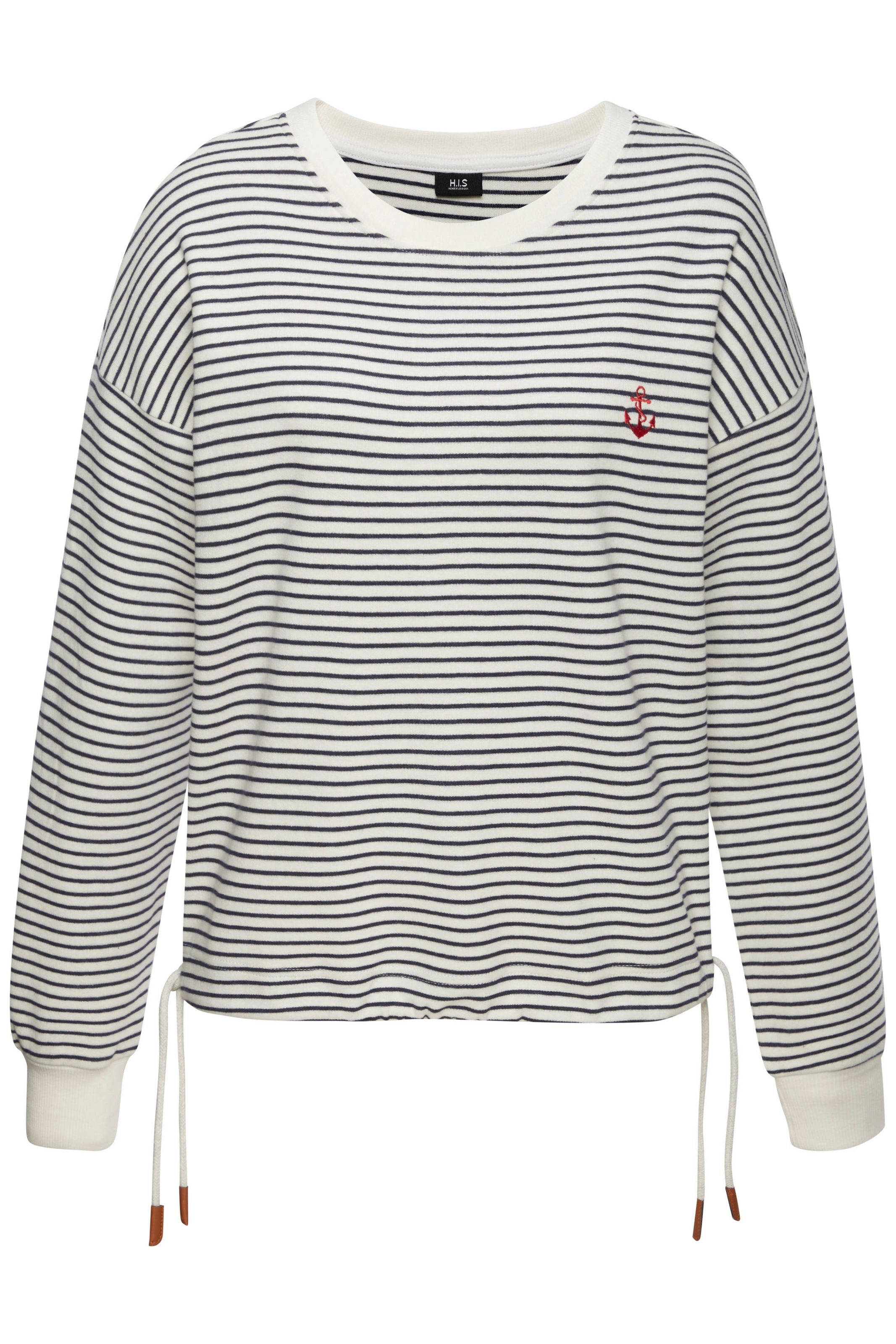 H.I.S Sweatshirt, mit Kordelzug am Saum, Loungewear