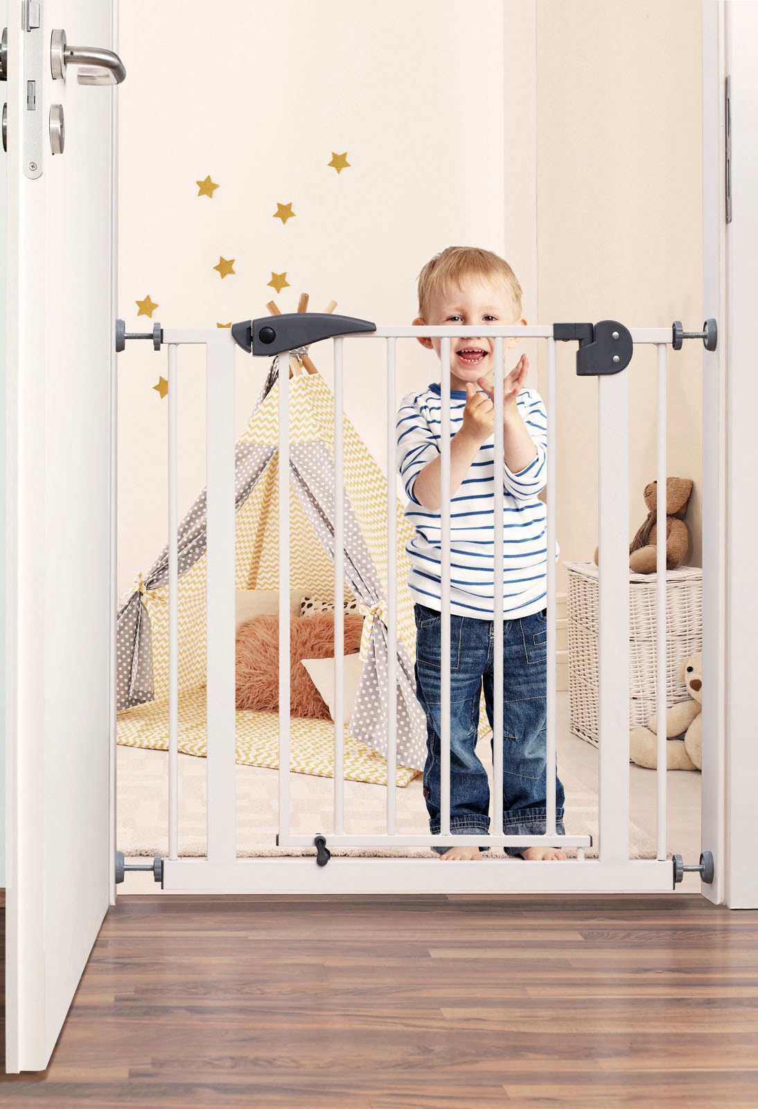 BabyGo Türschutzgitter »Safety Gate, weiß«, auch als Treppenschutzgitter verwendbar; Made in Europe