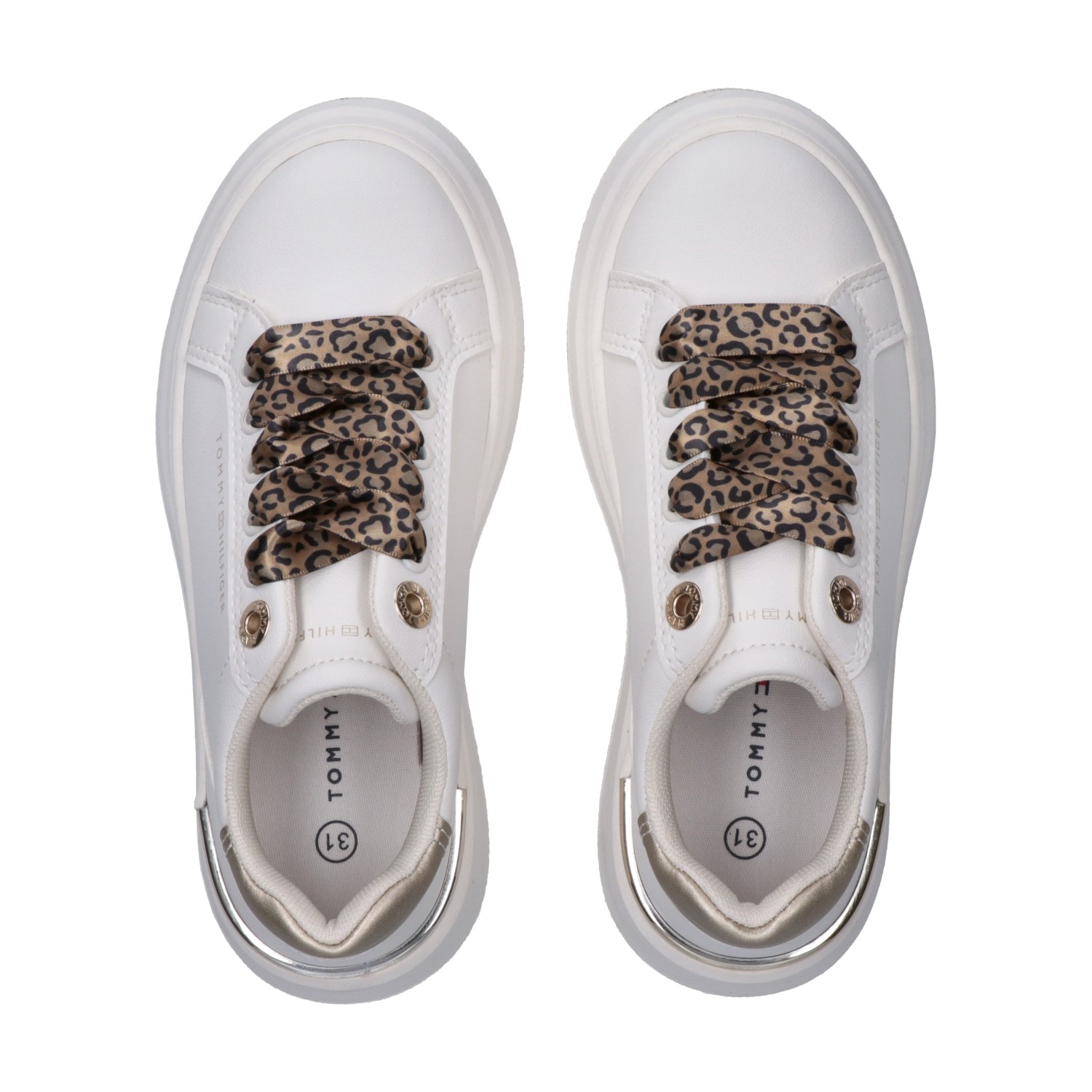 Tommy Hilfiger Plateausneaker  Plateauschuh, Chunky Sneaker, Schnürer im Animal Look