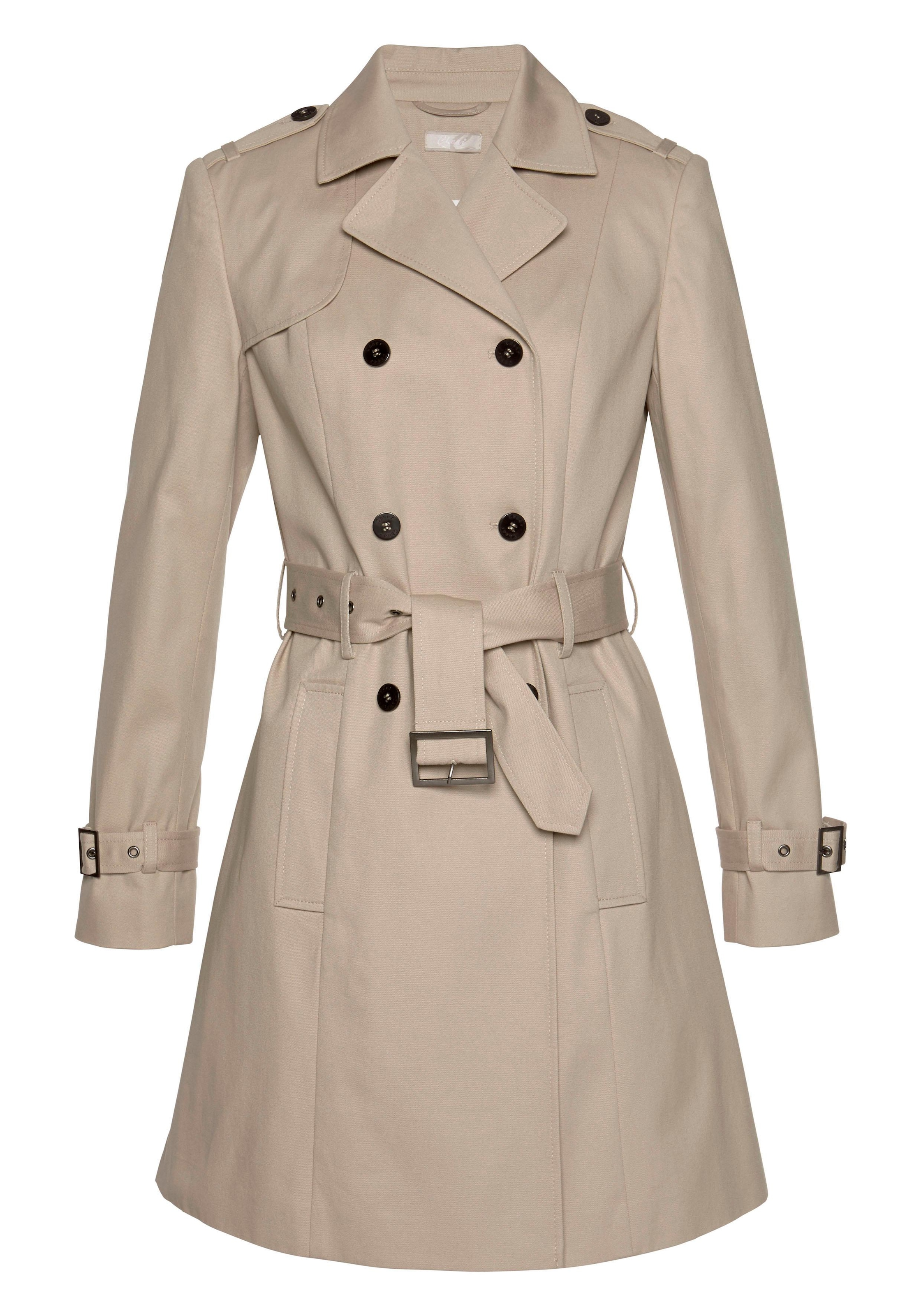 Aniston CASUAL Trenchcoat, mit Gürtel zum Regulieren