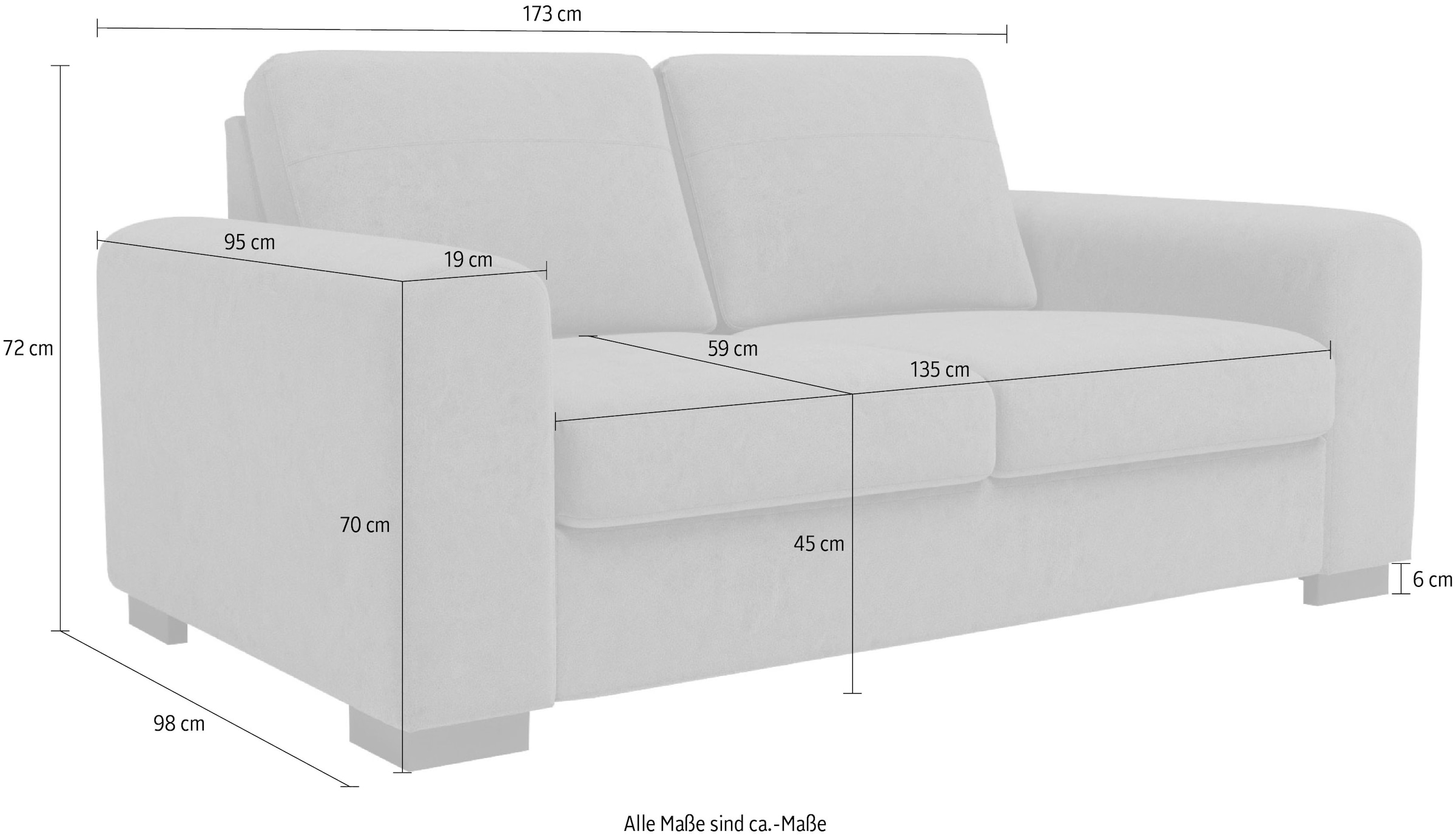 Home affaire 2-Sitzer »Laffrey«, große Vielfalt an Kombinationen, auch in  Lederoptik erhältlich kaufen bei OTTO | Einzelsofas