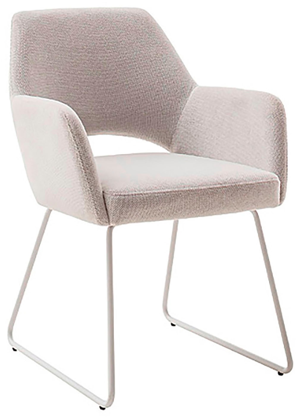 MCA furniture 4-Fußstuhl »BEVERLY«, (Set), 2 St., Chenilleoptik, Esszimmerstuhl,Chenilleoptik,360°drehbar,Sitzhöhe 49cm,belastbar 120kg