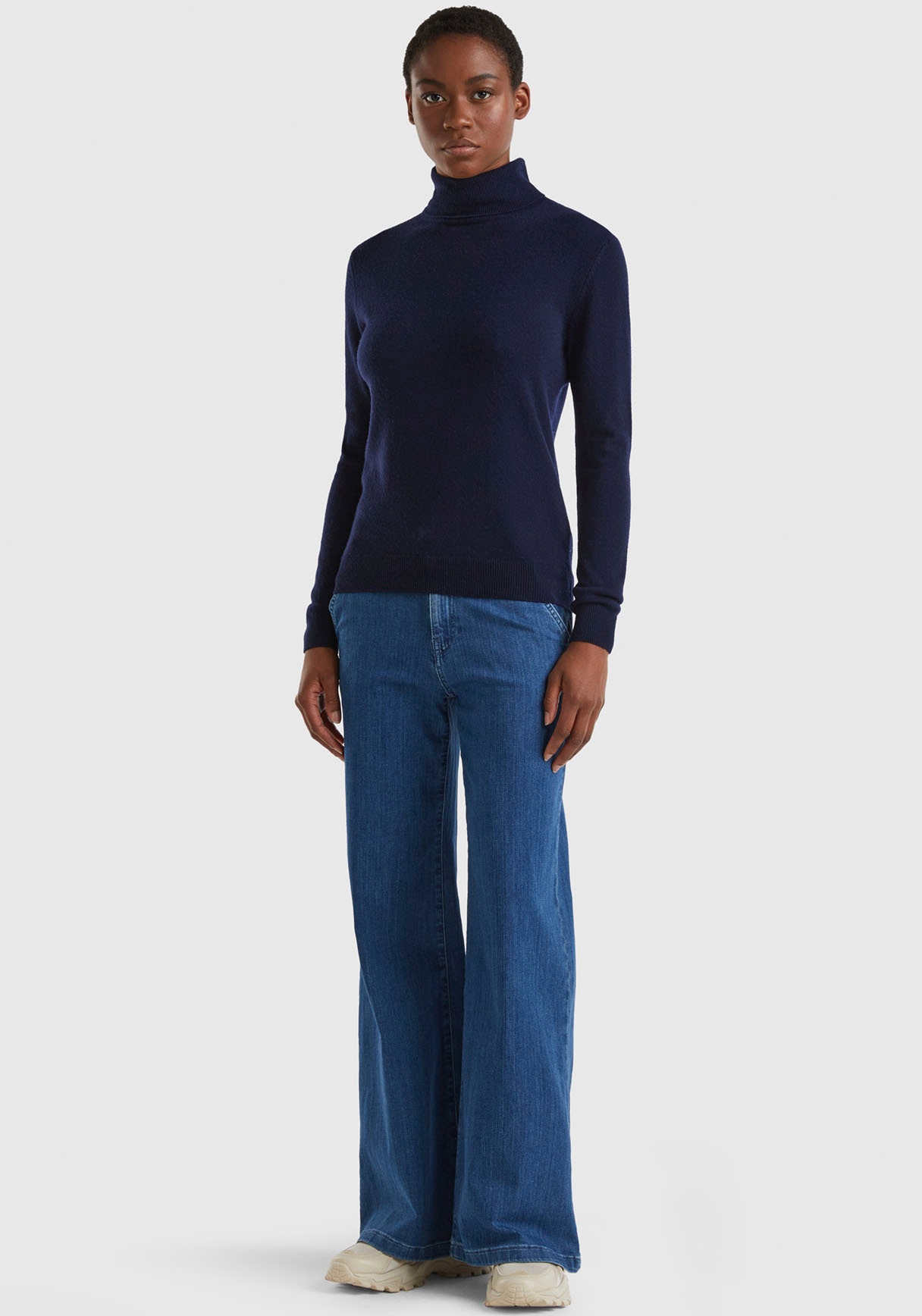 United Colors of Benetton Rollkragenpullover, im cleanen Look