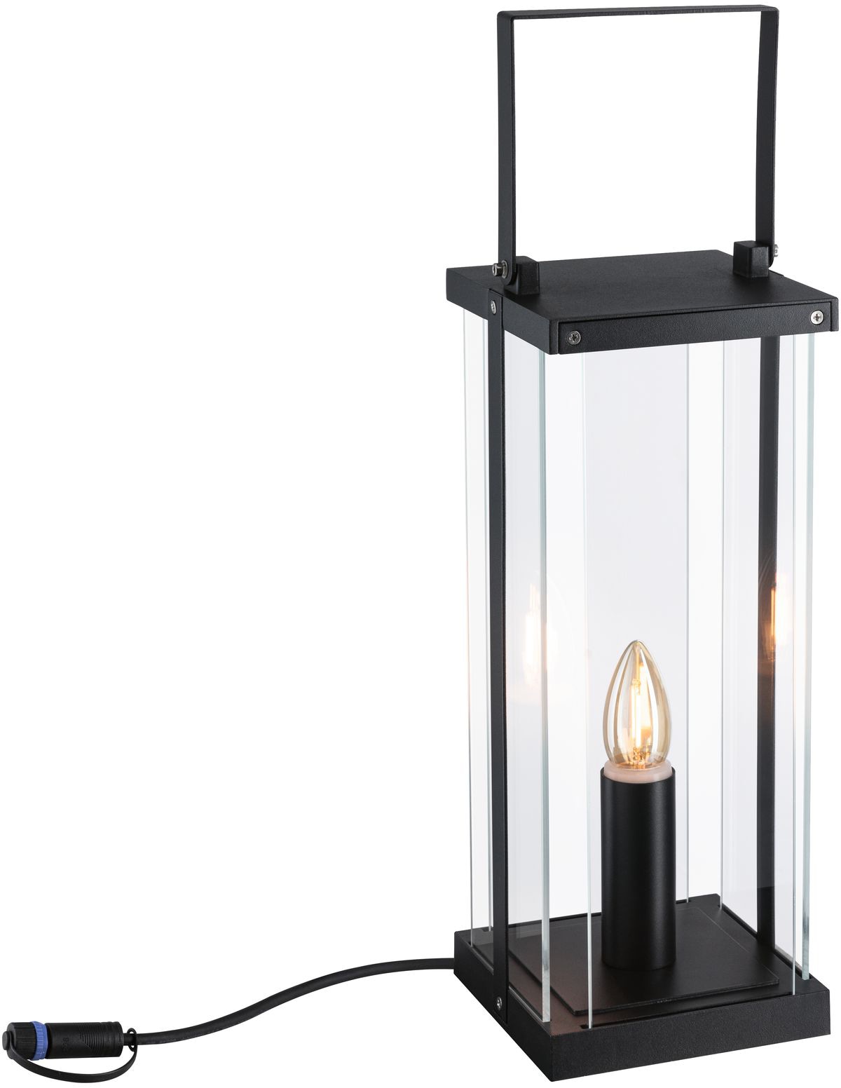 Paulmann LED Gartenleuchte »Plug&Shine«, 1 flammig, Leuchtmittel E14 | Leuchtmittel wechselbar, E14, IP44 24V 40cm E14 1900K Anthrazit