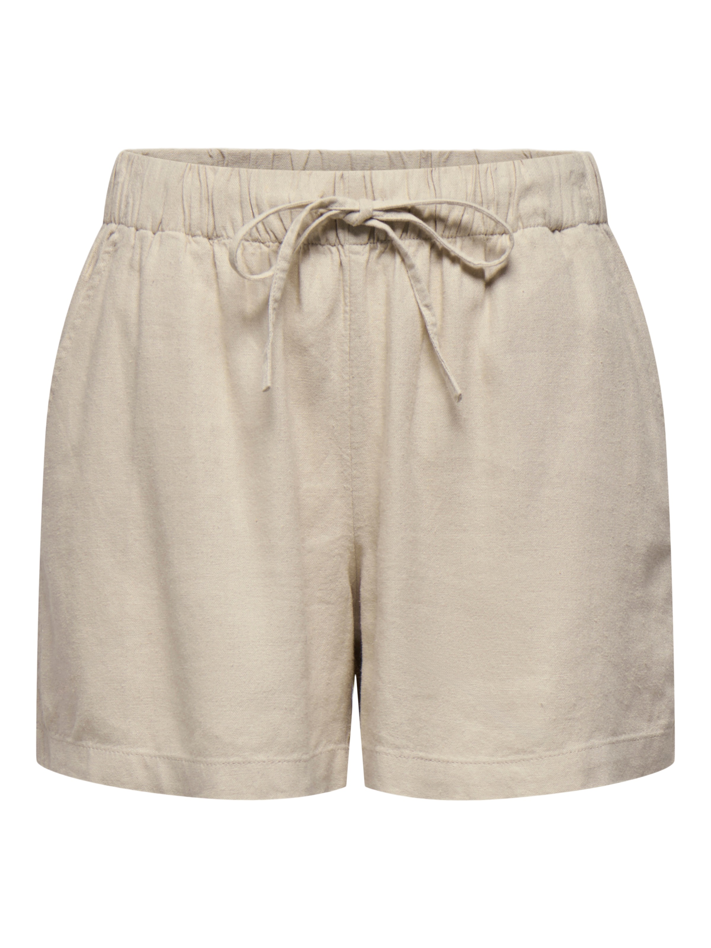 ONLY Shorts »ONLGOA MW LIN BL PULL-UP SHORTS CC PNT«  mit Leinen