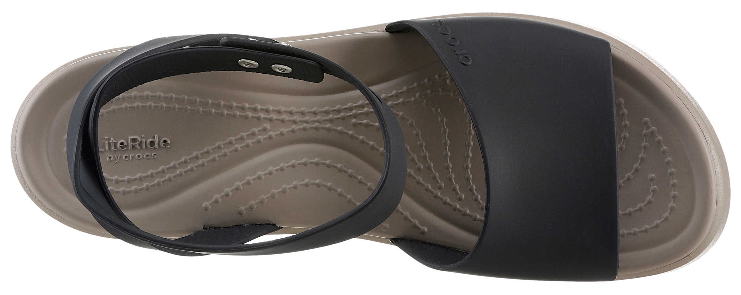 Crocs Keilsandalette »Brooklyn Ankle Strap Wedge«, Plateausandale, Sandale in Bequemweite G (= weit)