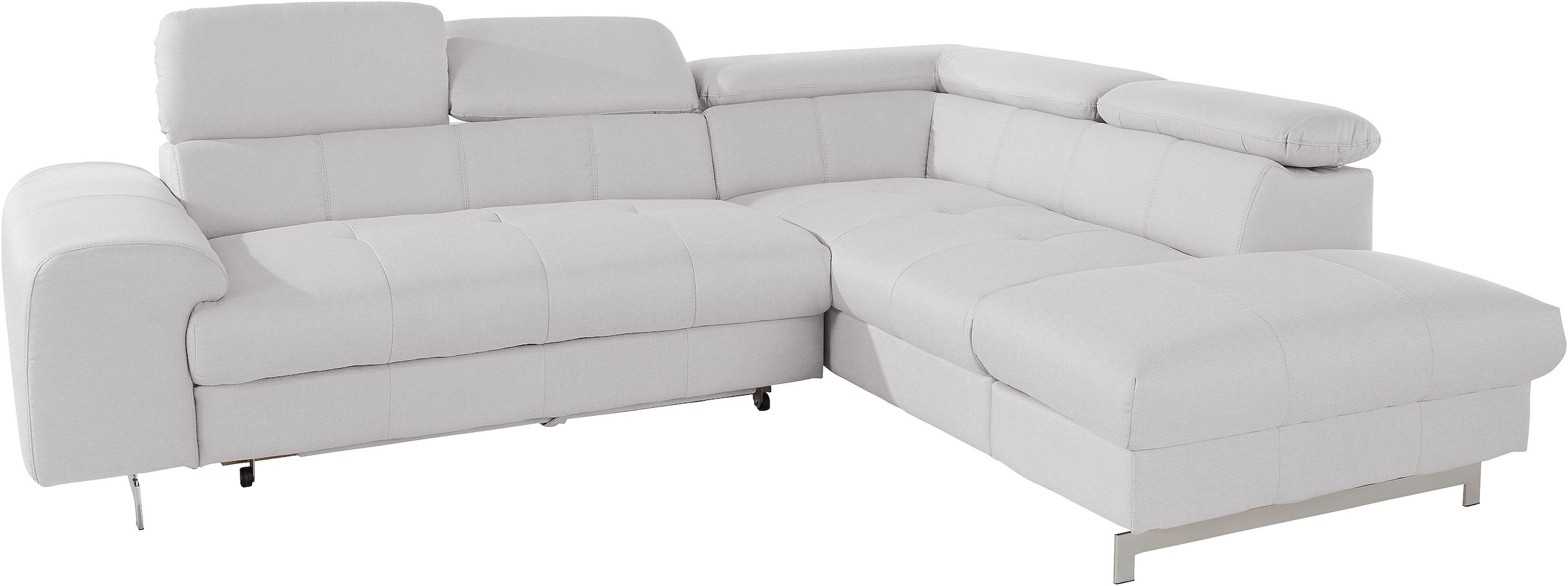 COTTA Ecksofa »Chef L-Form«, mit Kopfteilverstellung, wahlweise mit Bettfunktion