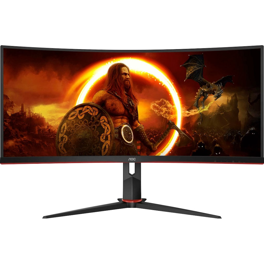 AOC Curved-Gaming-Monitor »CU34G2/BK«, 86,4 cm/34 Zoll, 3440 x 1440 px, QHD+, 1 ms Reaktionszeit, 100 Hz