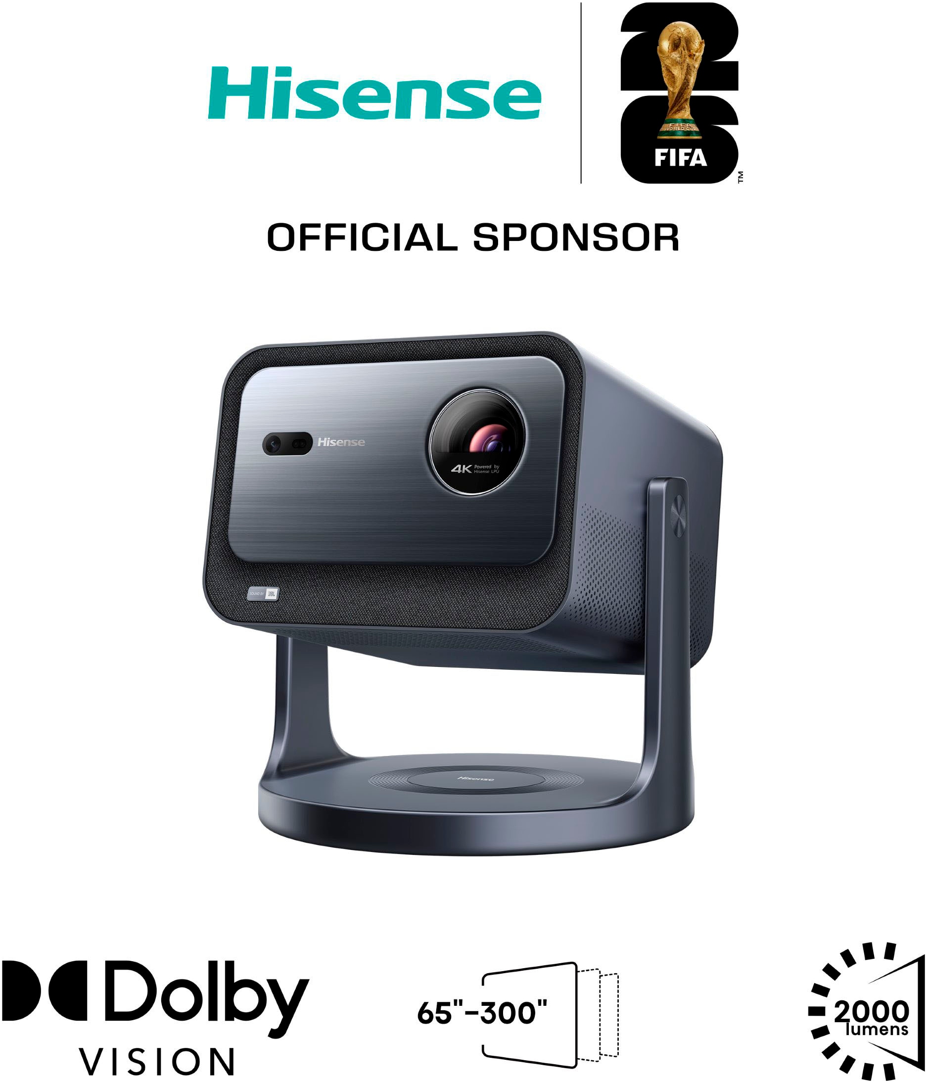 Hisense Mini-Beamer "C2" (2.000 lm 1700:1 3840 x 2160 px)
