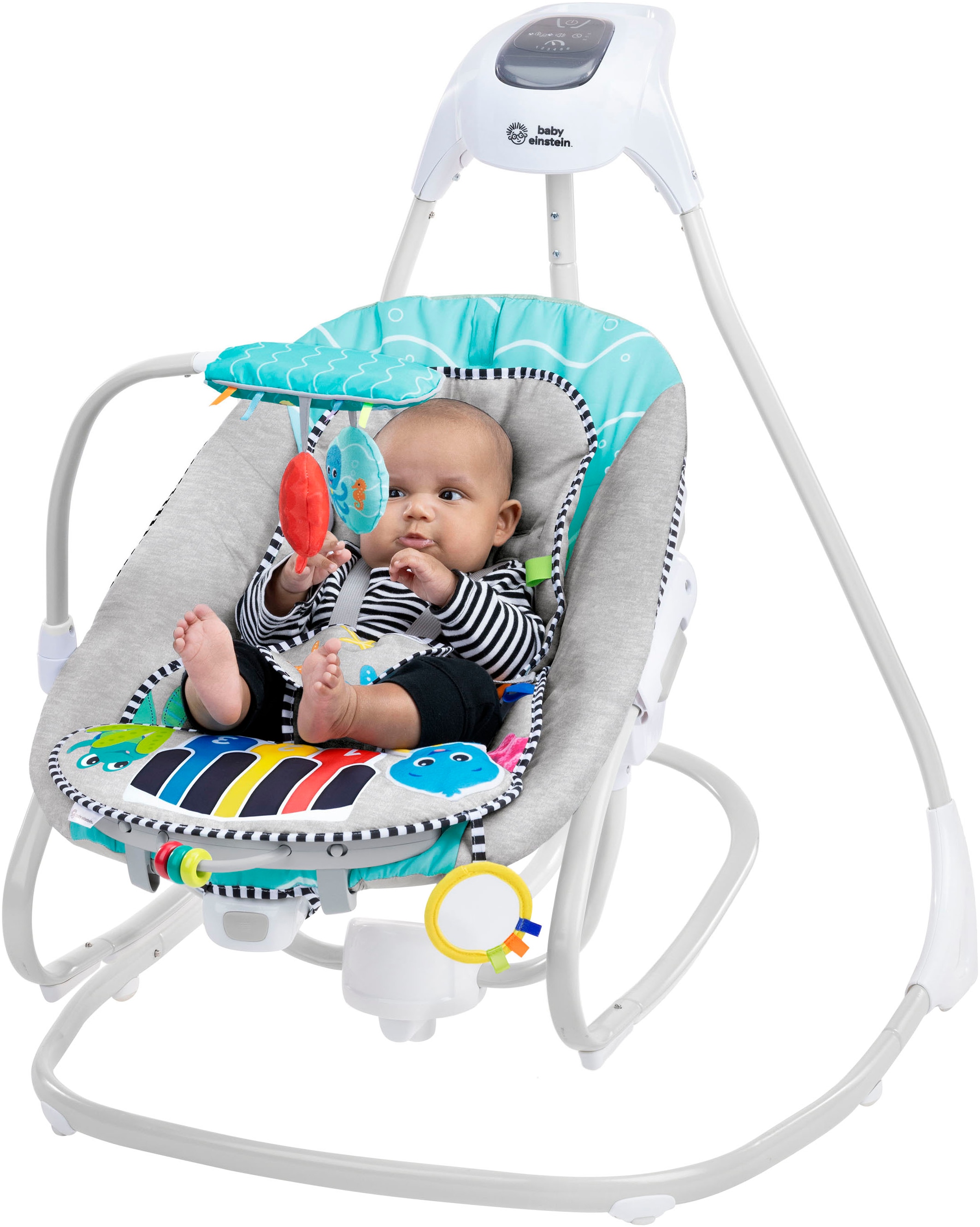 Baby Einstein Babywippe »Kick to It 4-in-1 Musical Swing & Rocker« bis 9 kg mit Sound-Effekt