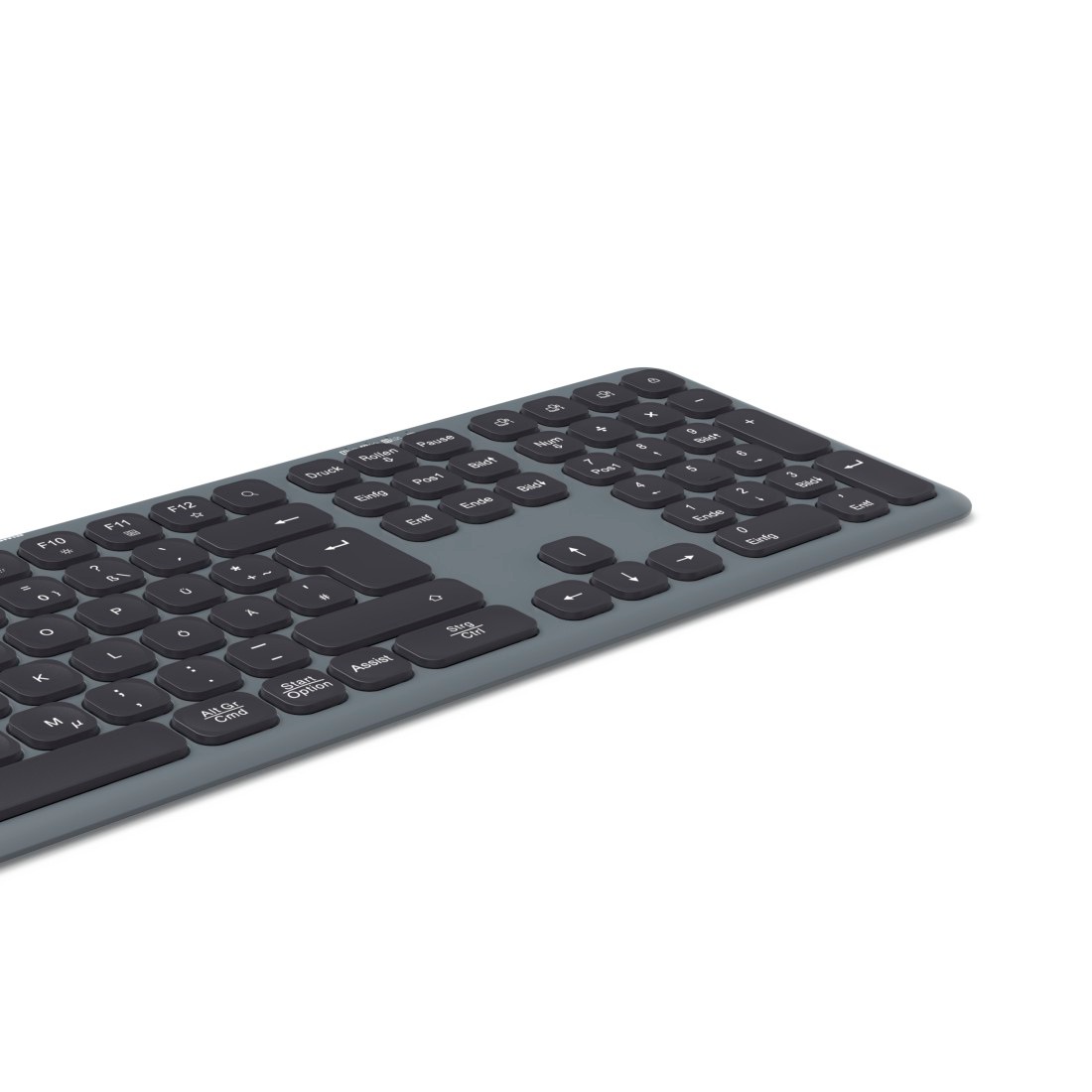 Hama Tastatur »Tastatur WK-550 (kabellos, QWERTZ, Multi-Device)« (ausklappbare Füße)