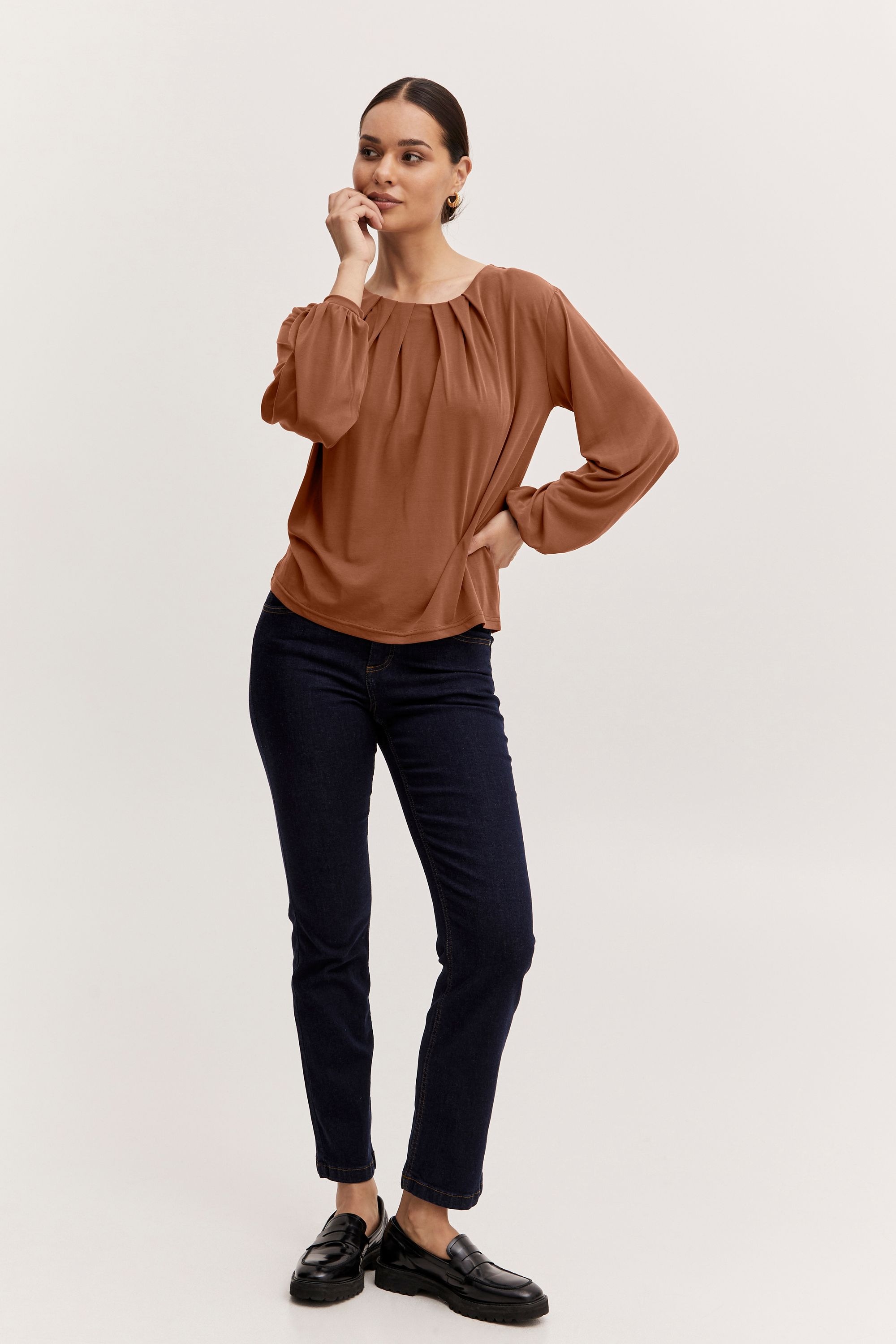 b.young Sweatshirt »Longsleeve BYPerl«