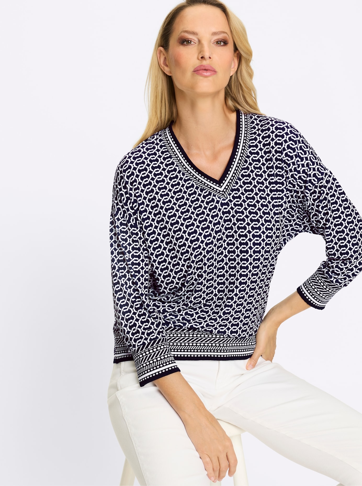 heine 3/4-Arm-Shirt »Druck-Shirt« 1 tlg.