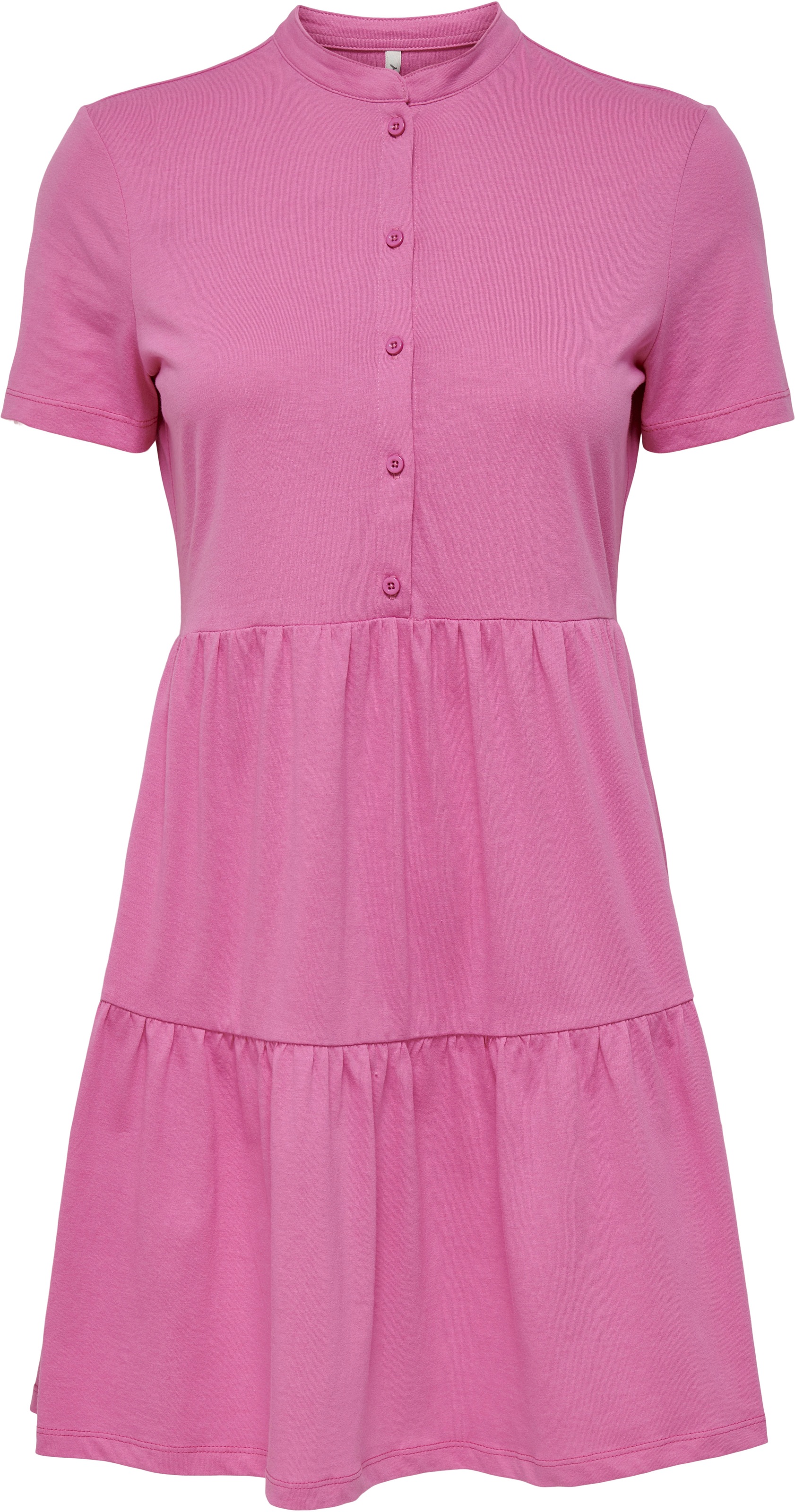 Only Jerseykleid »ONLMAY S/S PLACKET DRESS JRS«, mit Volant