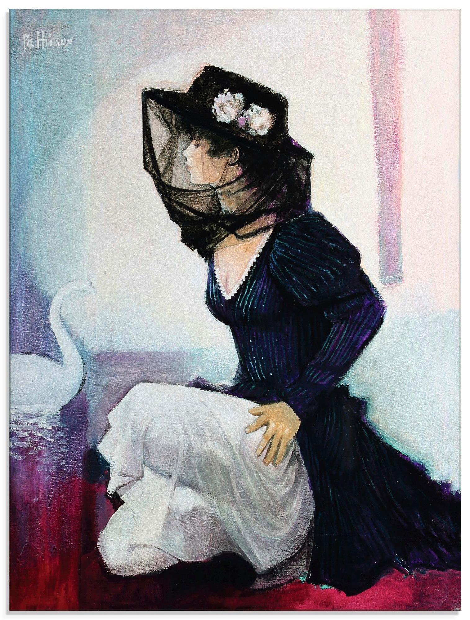 Artland Glasbild »Nebel«, Frau, (1 St.)