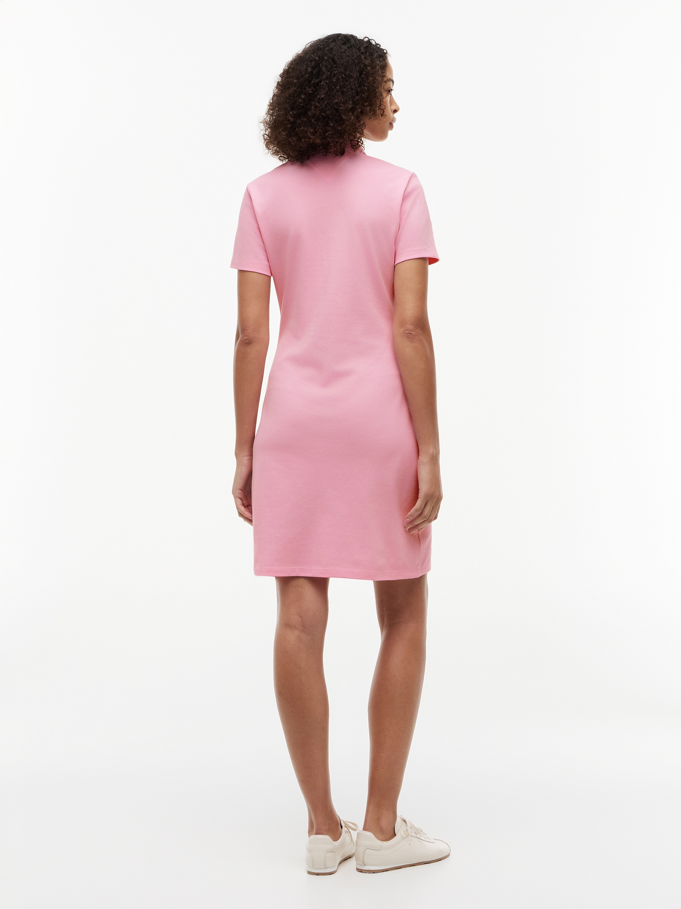 Tommy Hilfiger Polokleid »SLIM PIQUE POLO DRESS SS« Ohne Tasche Baumwollmischung, slim fit