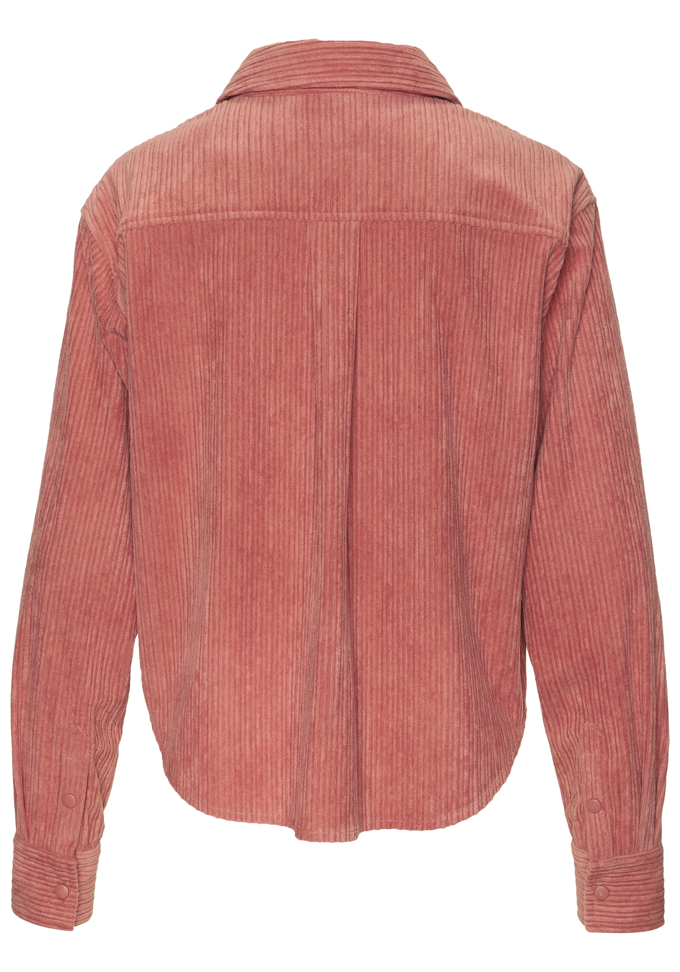 Buffalo Hemdbluse aus weicher Cordqualität mit modischem Blusenkragen