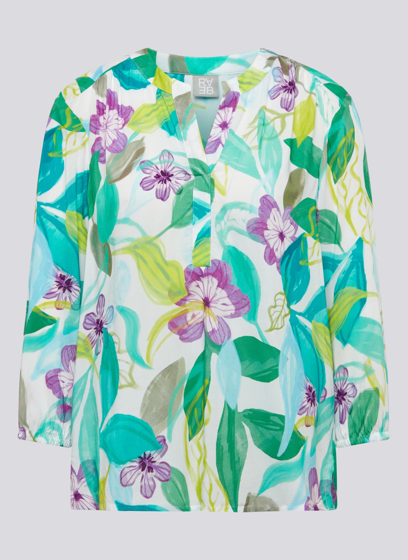 Rabe Druckbluse, mit 3/4 -Arm und floralem Muster