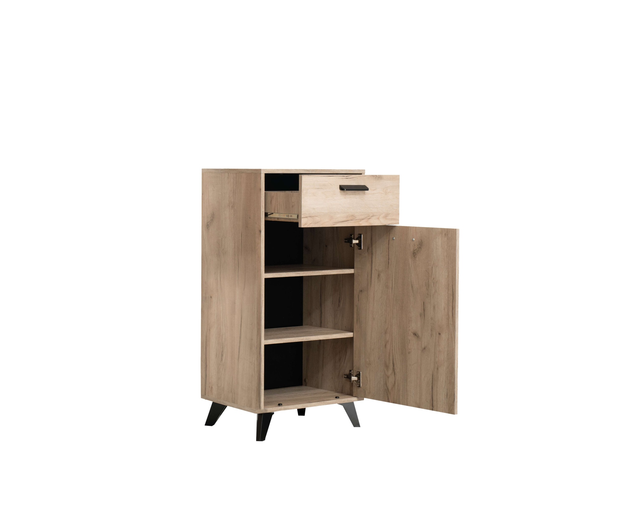 INOSIGN Garderoben-Set »Umbria, Flurmöbel, Dielenmöbel, Breite 175 cm, in Grau Eiche«, (Komplett-Set, 5 St., 5-st), (Set, 5-St) inkl. 2 Schränke, Sitzbank, Garderobenpaneel und Spiegel