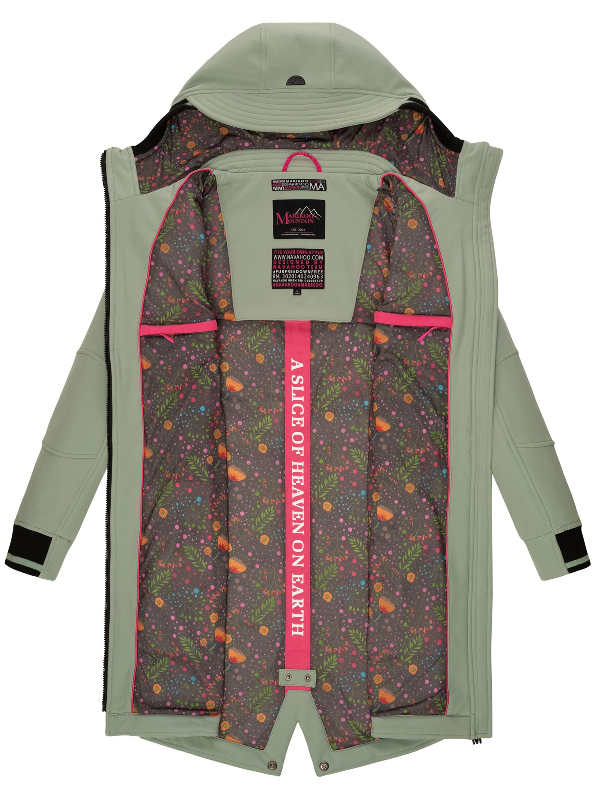 Marikoo Softshelljacke »Marikoo Mount Furnica Damen Softshell Jacke B964«