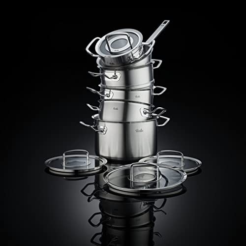 Fissler Topf-Set »Original-Profi Collection®« Set, Kochtopf 16/20/24 + Bratentopf 20 + Sauteuse 20 + Dämpfeinsatz 20cm, 6 Stk. tlg. Edelstahl 18/10