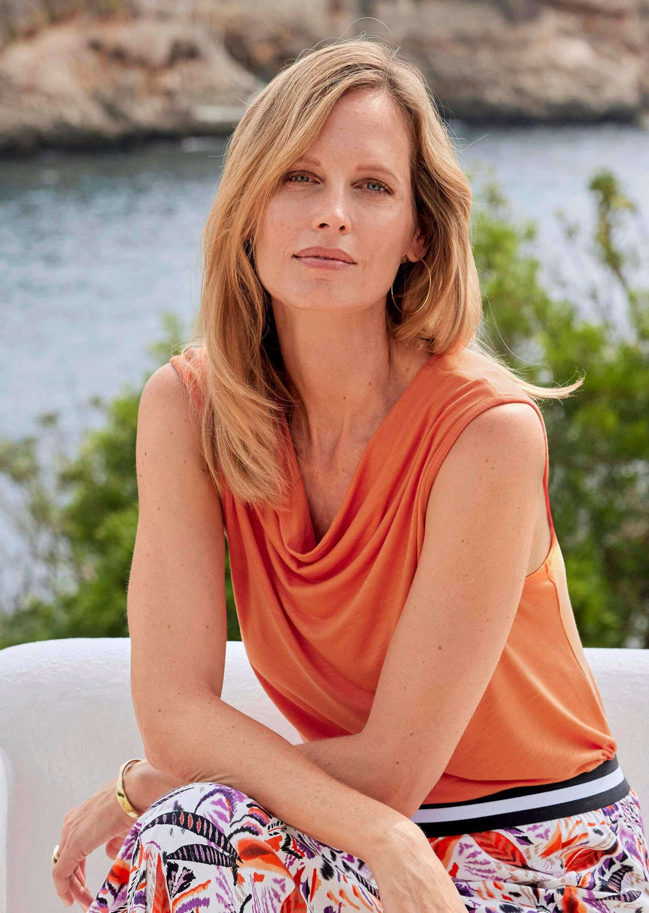 GOLDNER Trägertop »Ärmelloses Top in Viskose-Jersey« breite Träger