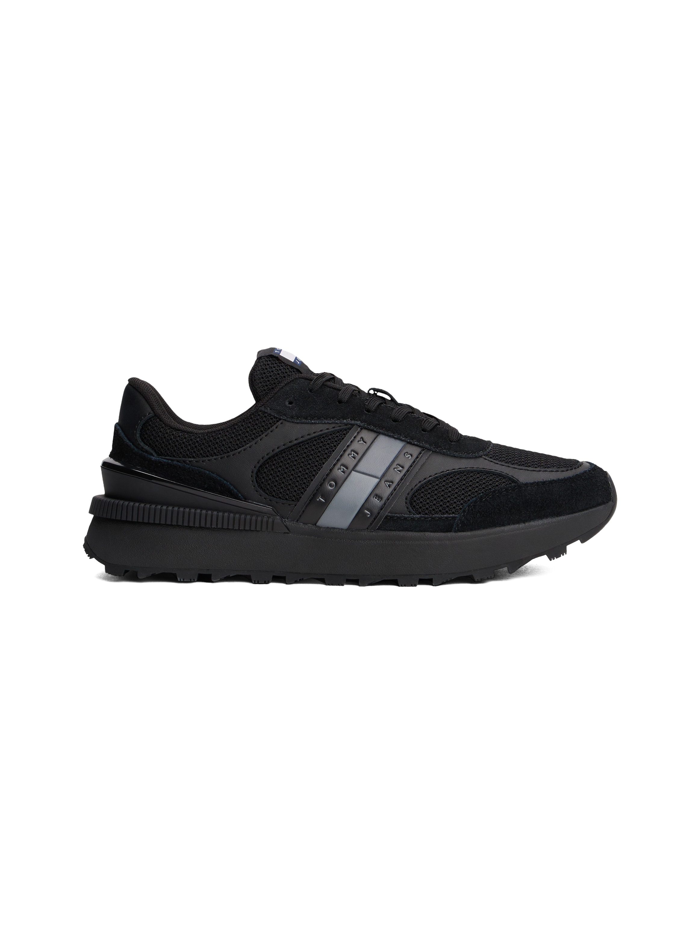 Tommy Jeans Sneaker »TJM TECHNICAL RUNNER ESS«, Freizeitschuh, Halbschuh, Schnürschuh mit gepolstertem Schaftrand