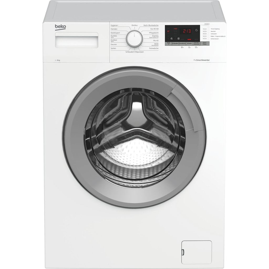 BEKO Waschmaschine »WMO8221«, WMO8221, 8 kg, 1400 U/min