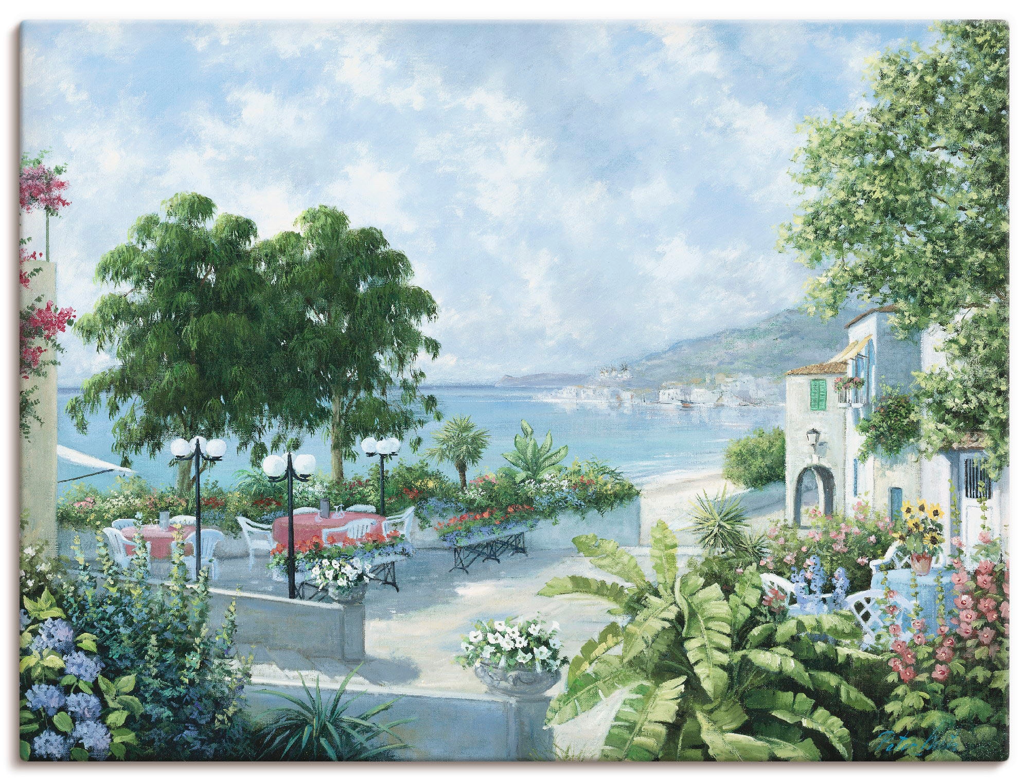 Artland Wandbild »Ozeansicht«, Garten, (1 St.), als Leinwandbild, Poster in  verschied. Größen online bei OTTO