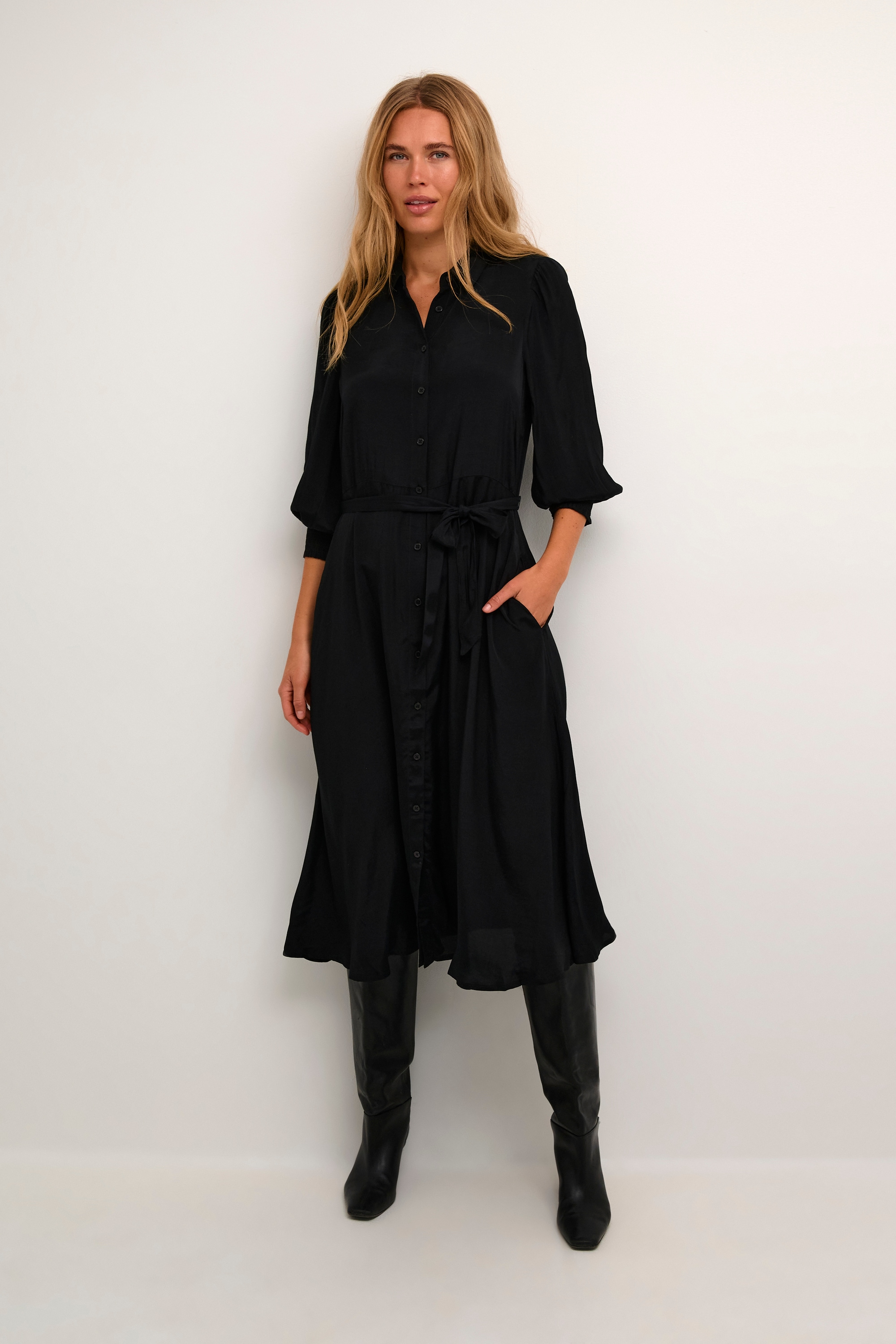 KAFFE Midikleid »Kleid KAemine«