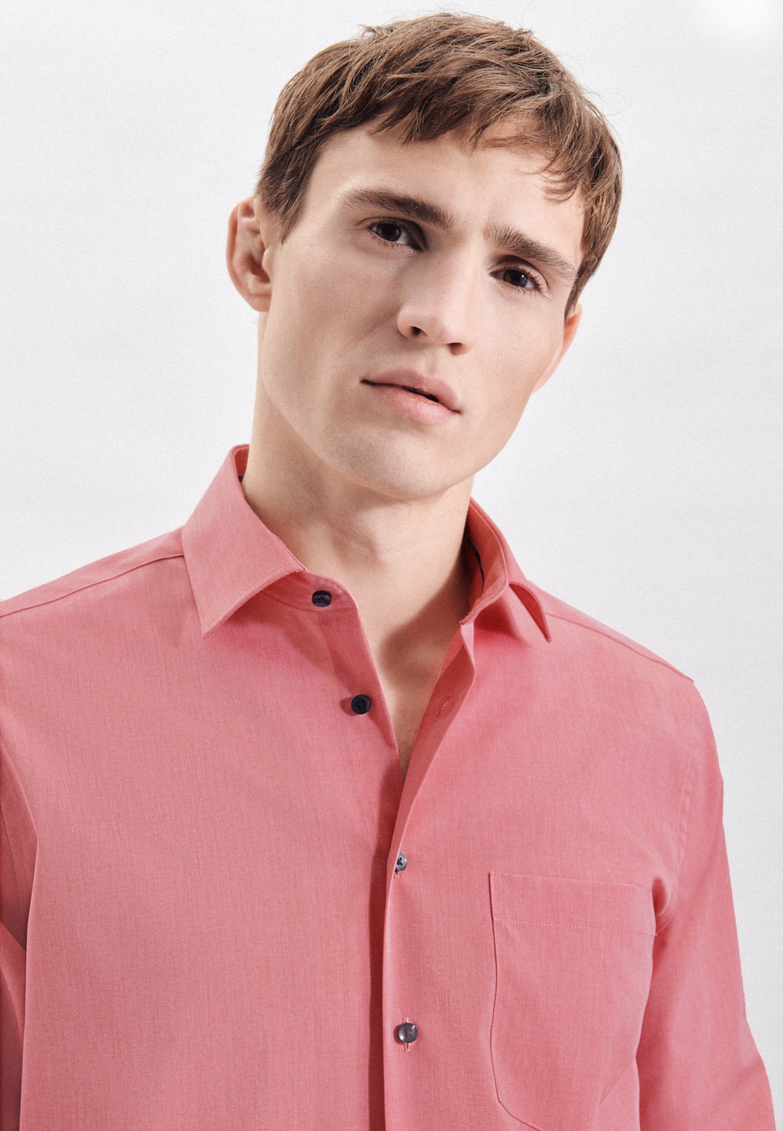 seidensticker Businesshemd »Regular« Regular 1/1 Extra lang Kentkragen Uni