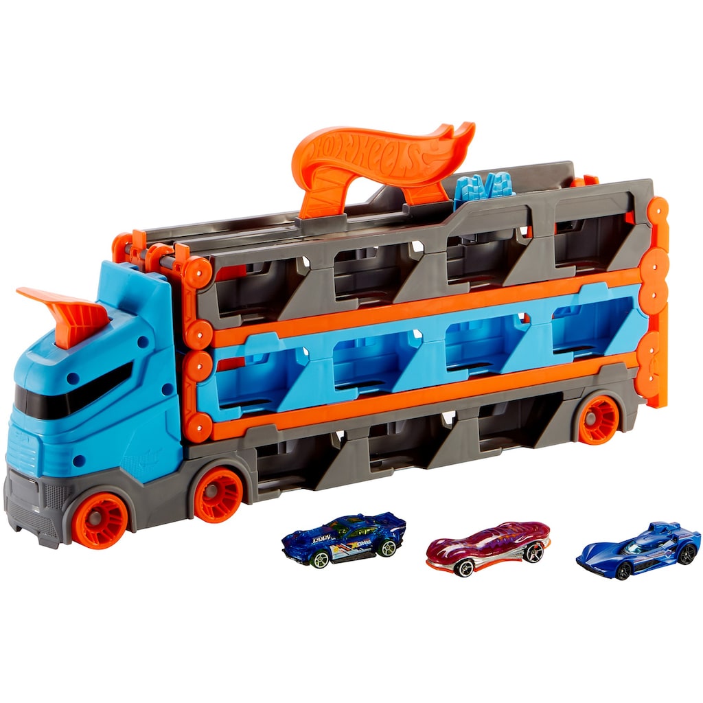 Hot Wheels Spielzeug-Transporter »2-in-1 Rennbahn-Transporter«