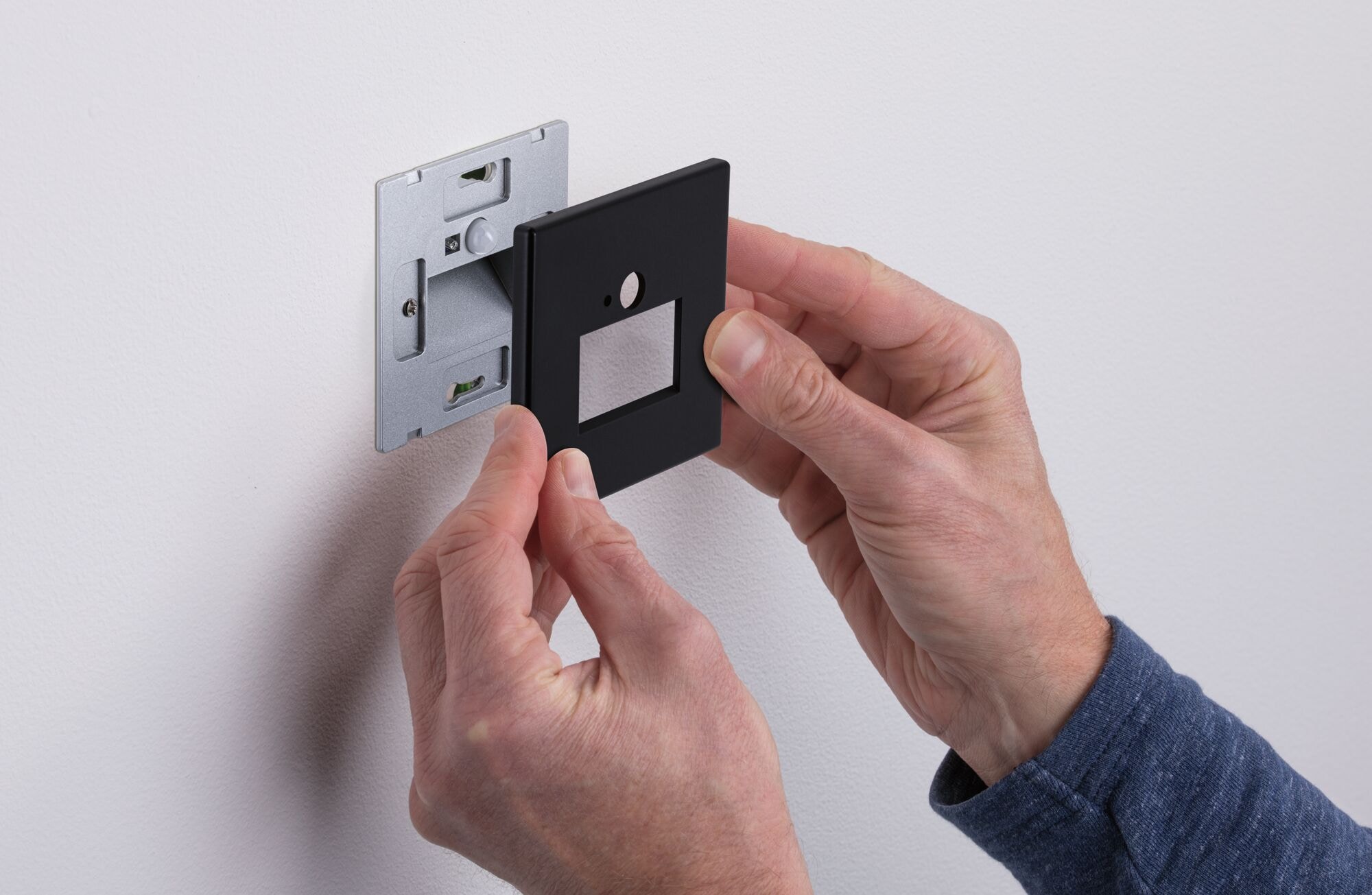 Paulmann LED Einbauleuchte »LED Wandeinbauleuchte Edge Quadro 1,2W 25lm 230V 2700K« 1 Stk. Warmweiß Bewegungsmelder