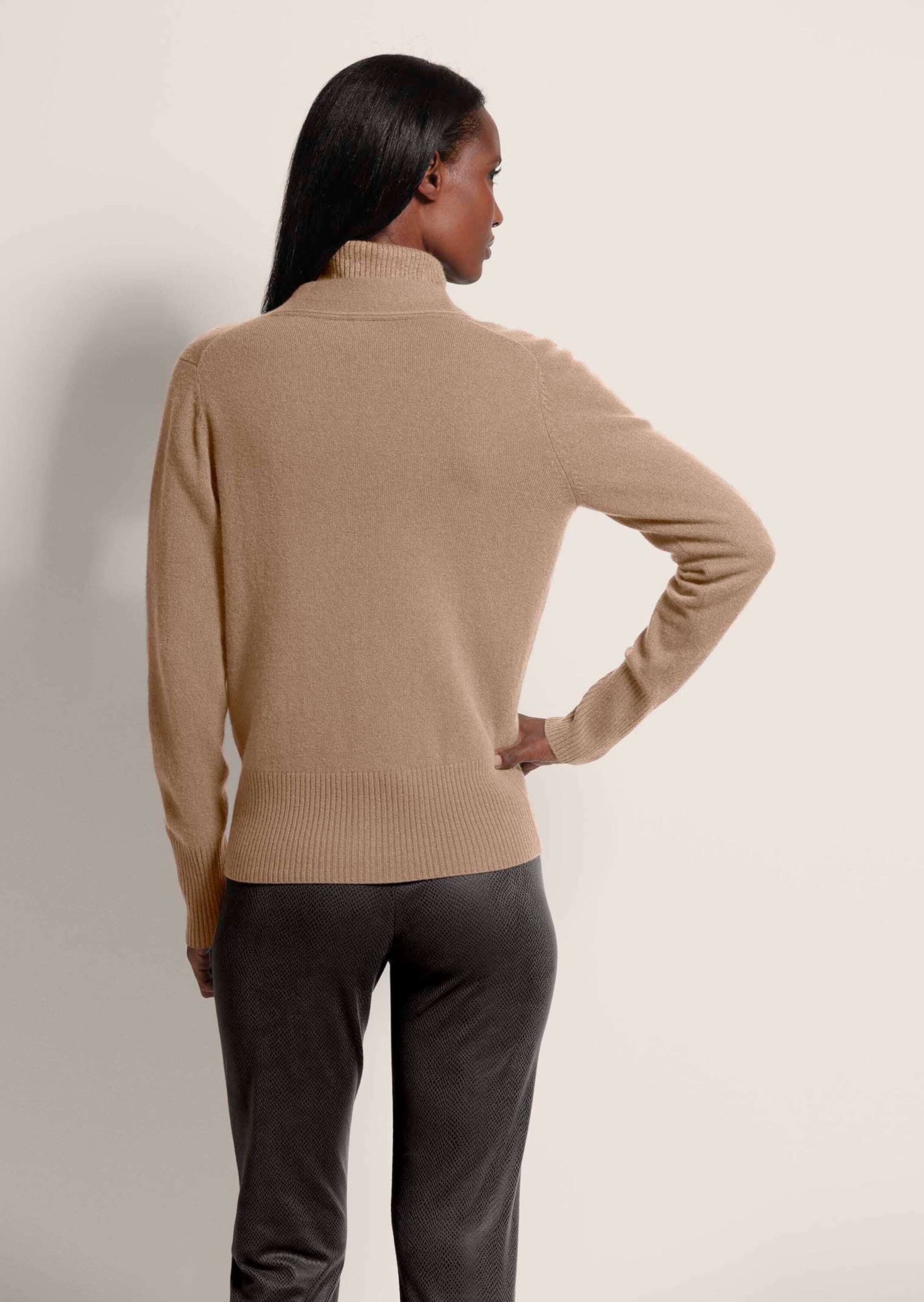 MADELEINE Strickjacke »Strickjacke Kaschmir-Strickjacke mit tiefem V-Ausschnitt und Bindeband«