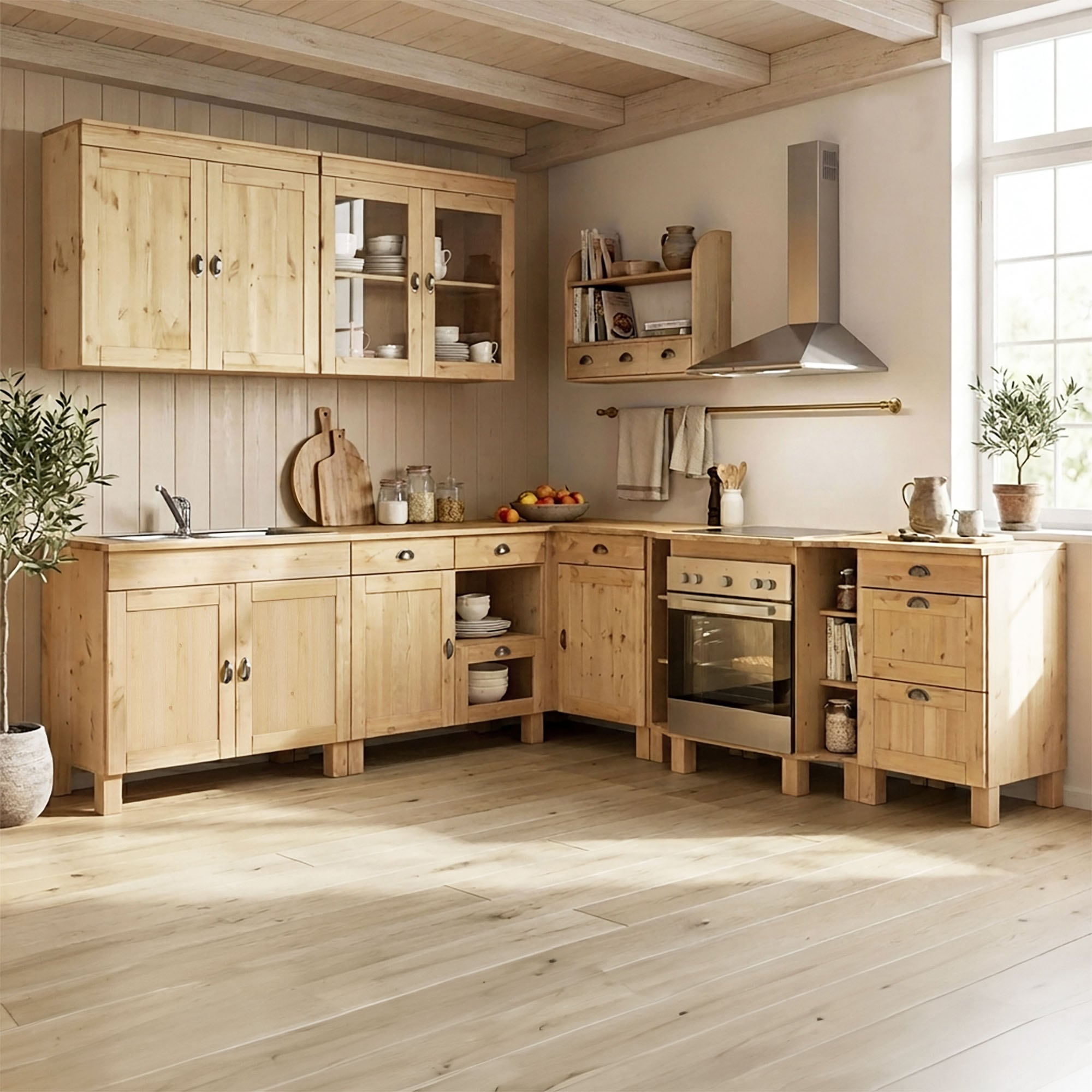 Home affaire Unterschrank »Oslo« 50 cm breit, in 2 Tiefen, mit 23 mm Arbeitsplatte, 3 Schubladen